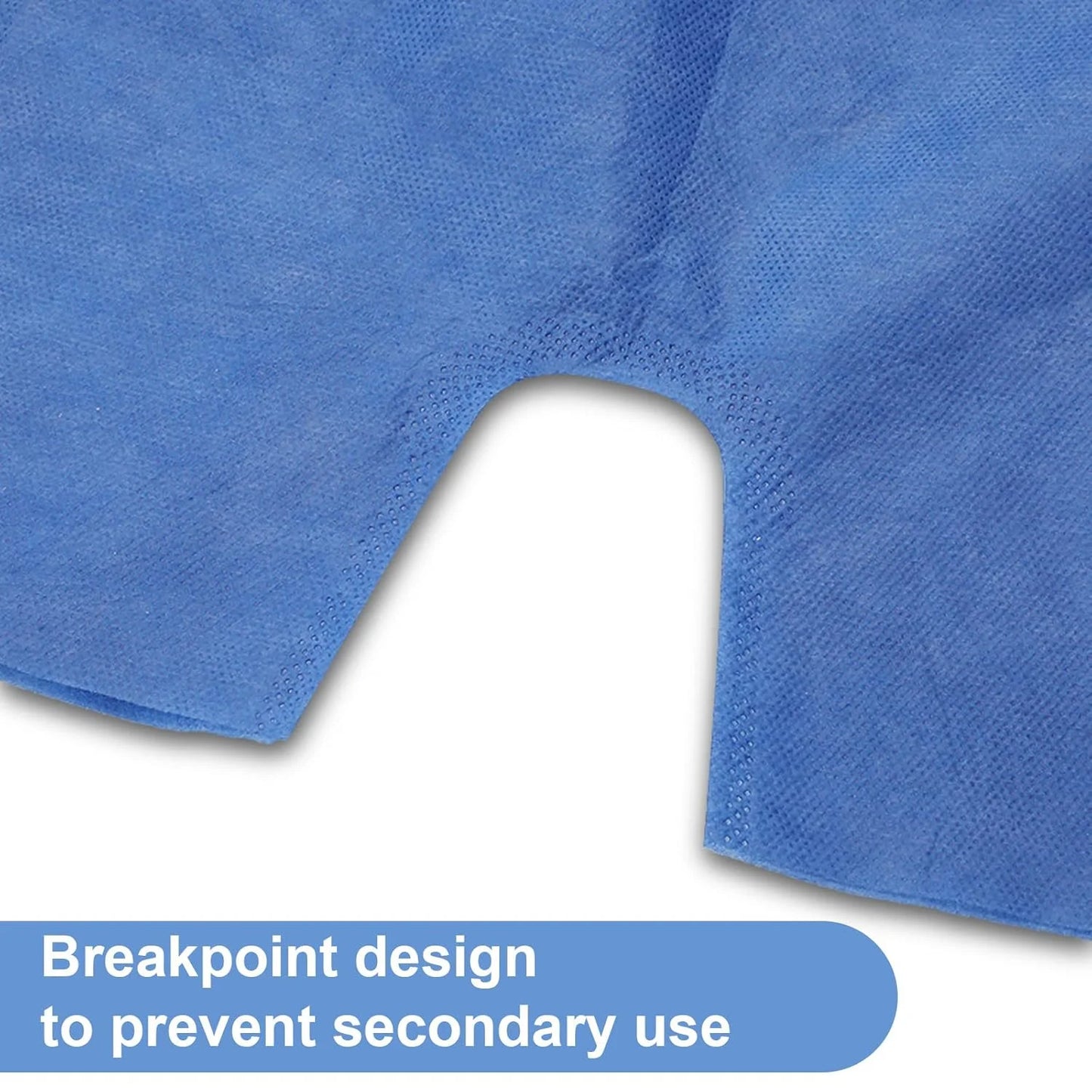 Blue Non-Woven 100 Pcs Disposable Exam Shorts Medical Patient Short Unisex Exam Wear Non Woven with Elastic Waistband Medium Bottoms for Examination Massage Spray Tan Spa(Blue), Brand New condition - View 6