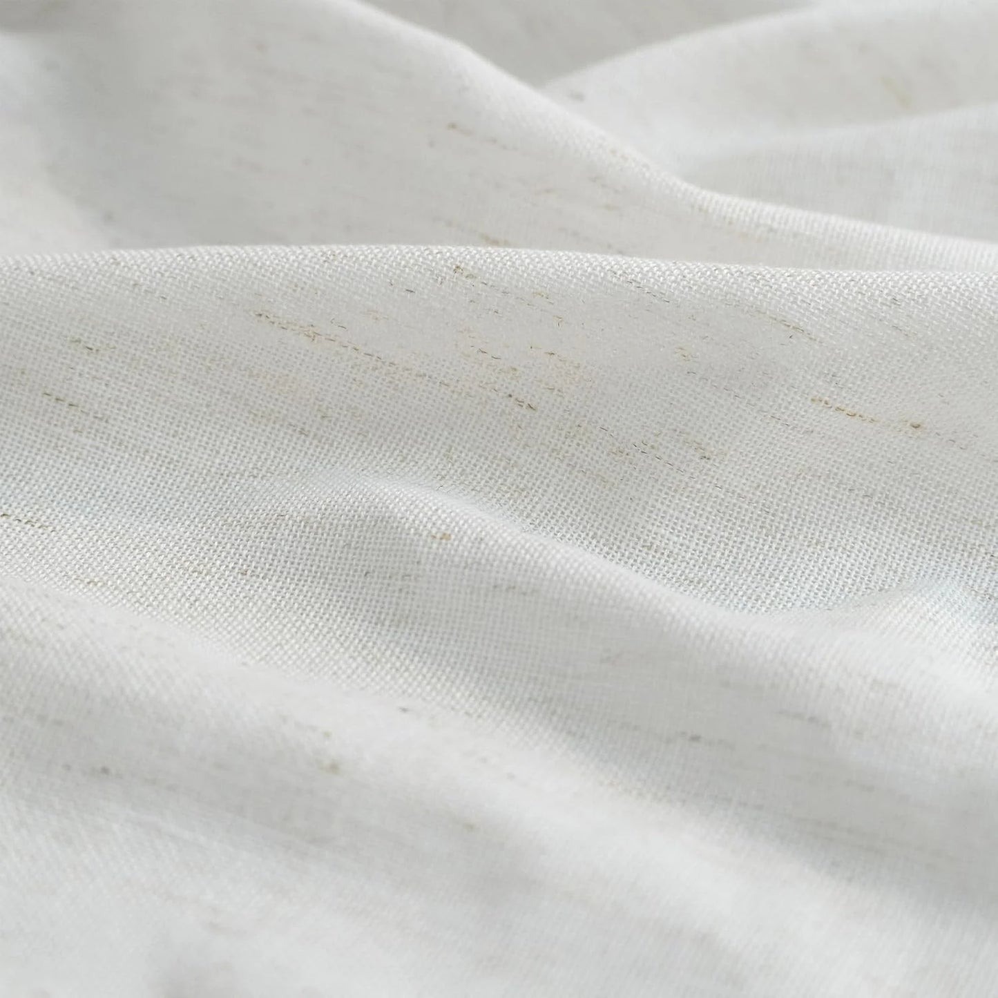 Natural Color/Cream Ivory Linen Blend 104 Inch Blackout Curtains Linen Blend 2 Panels Burg,Pinch Pleated Window Drapes for Track System, Back Tab Heavy Duty Thermal Insulated Curtains with Hooks,Natural Color/Cream Ivory W40 x L104, Brand New condition - View 8