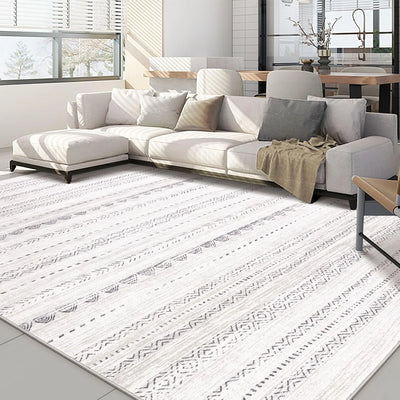 10x14 Area Rugs Living Room: Washable Boho Large Neutral Modern Soft Stain Resistant Farmhouse Indoor Floor Rug Non Slip Accent Carpet for Bedroom Nursery Kids Playroom Office Dining Room- Gray Boho Grey 10' x 14' (Rectangular)