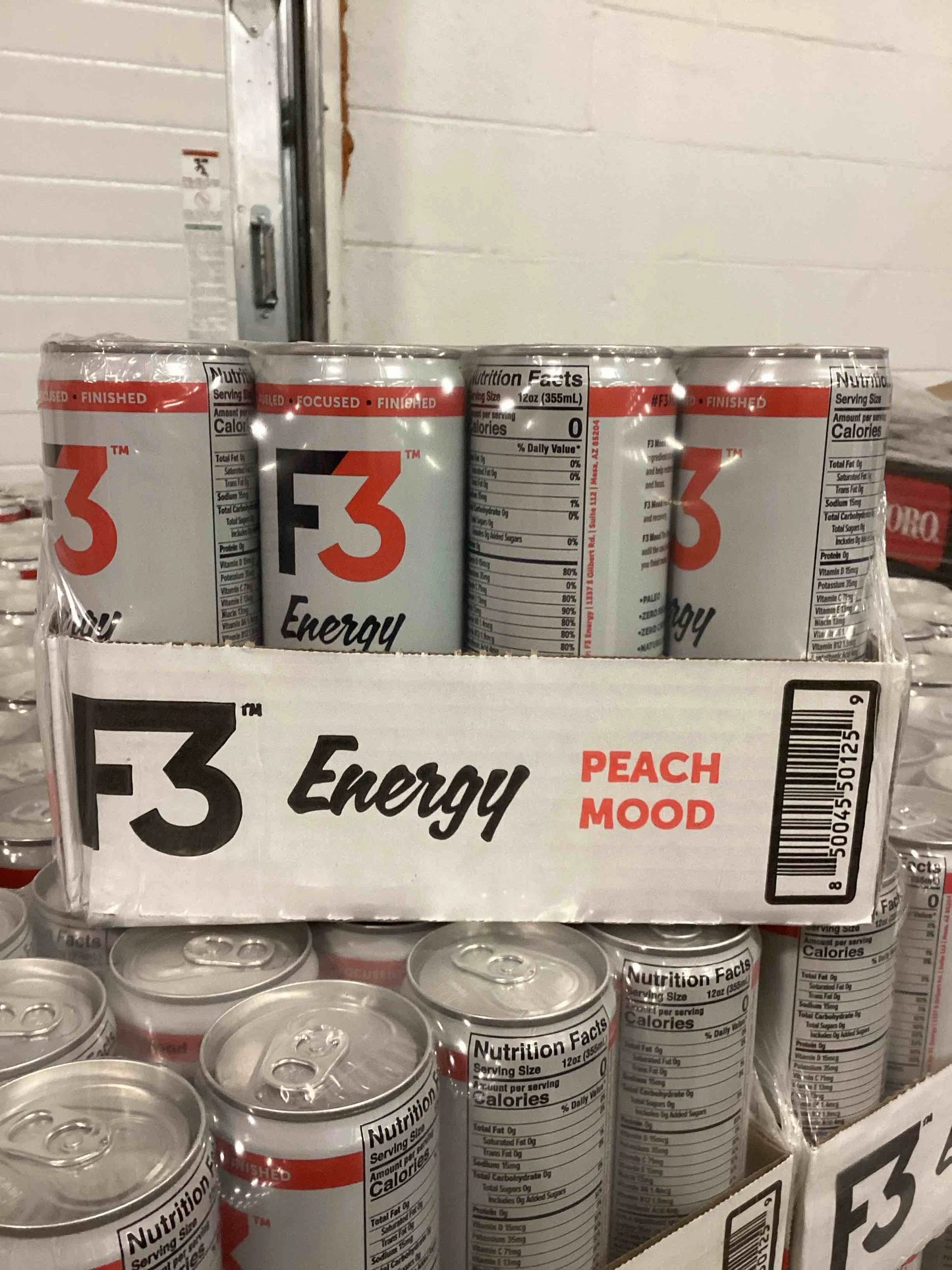 Peach N/A 12 pack 12 oz F3 Energy - Peach Mood Energy Drink, Natural Energy Drinks for Strength, Mental Focus, and Muscle Recovery, Mood & Recovery Aid Sports Drinks w/GABA, BCAA, Magnesium, & Chamomile, 355 ml (12 pack), Brand New condition - View 2