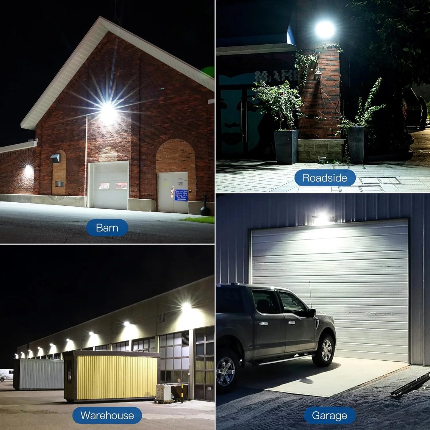 Black Aluminum 2-Pack LED Barn Light 150W, Outdoor Dusk to Dawn Area Lights With Photocell 15000LM 6500K Daylight IP65 Waterproof Street Lights for Farmhouse, Garage, Yard, Warehouse Security Lighting, Brand New condition - View 10