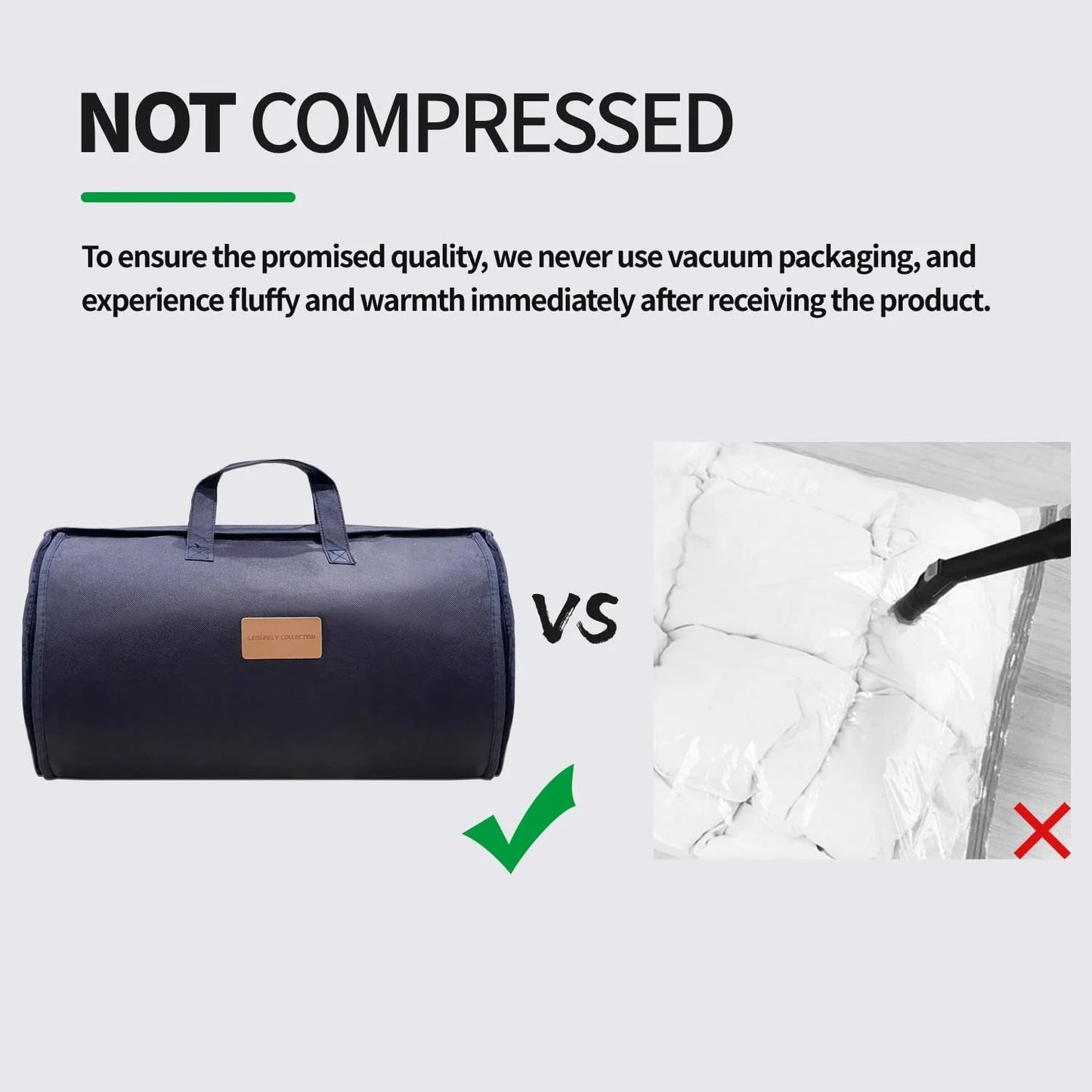Premium Upgraded Uncompressed Bed Quilt Comforter - White, Twin - View 5