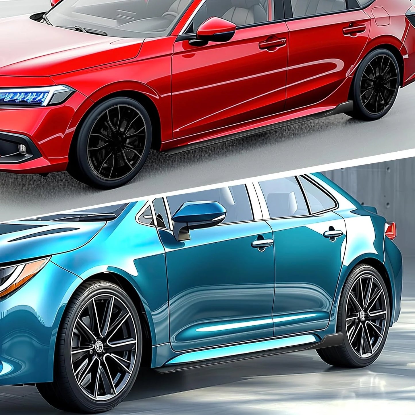 Universal Car Side Skirts Extension Splitter Lip - View 8