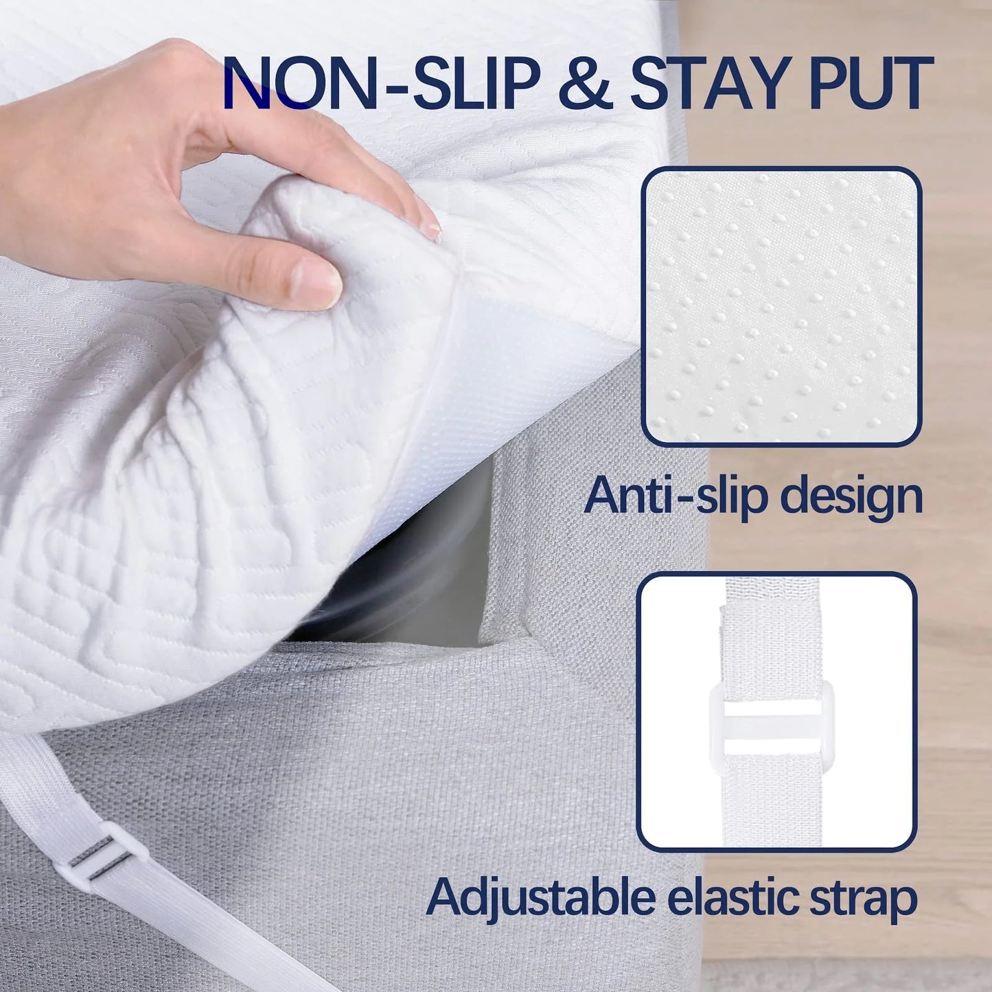 3 Inch Gel Memory Foam Mattress Topper - Queen Size - View 5