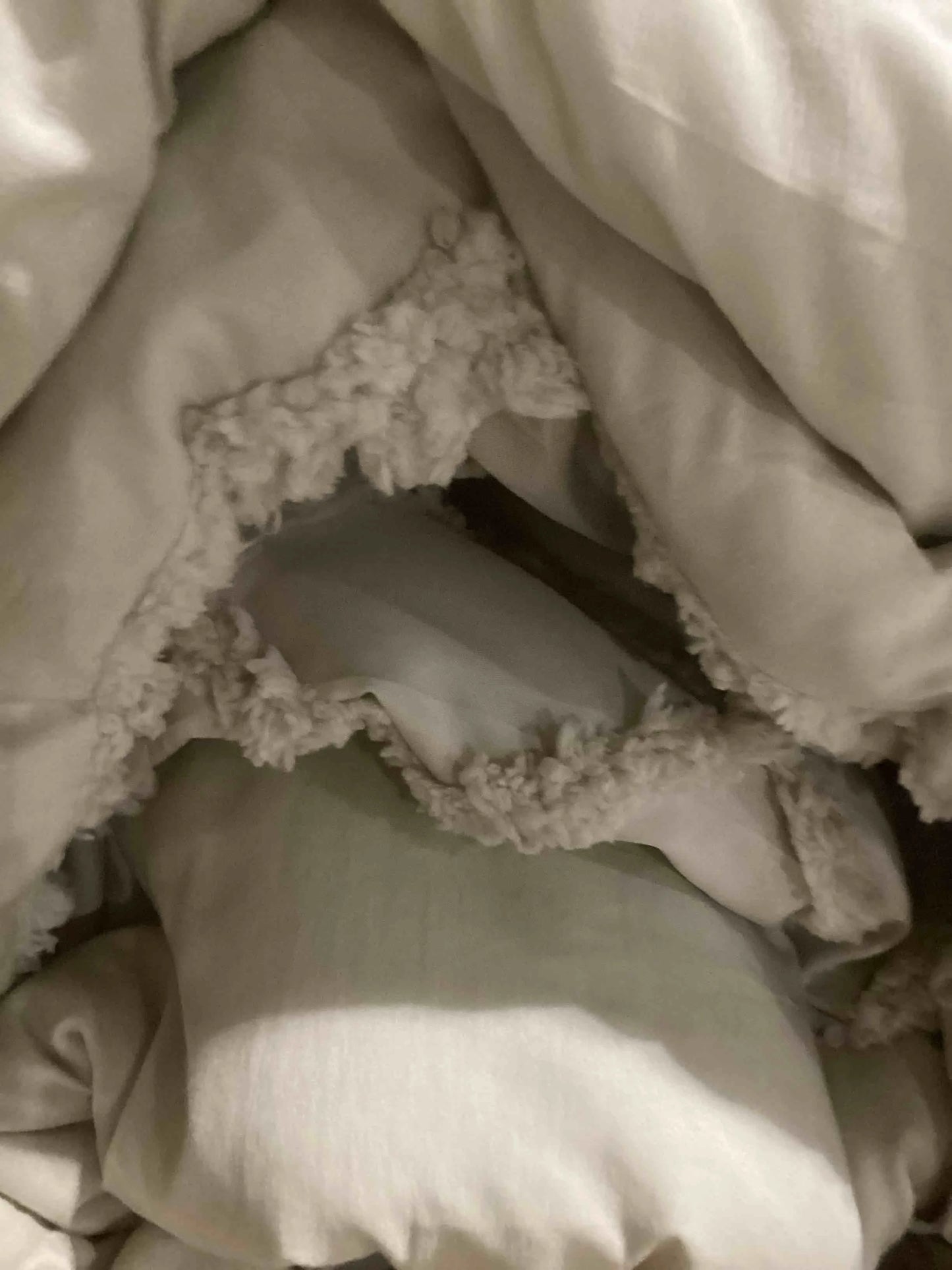 Multi-color Jacquard 3-Piece Folky Tufted Boho Jacquard Elegant Comforter Set, As Is condition - View 4