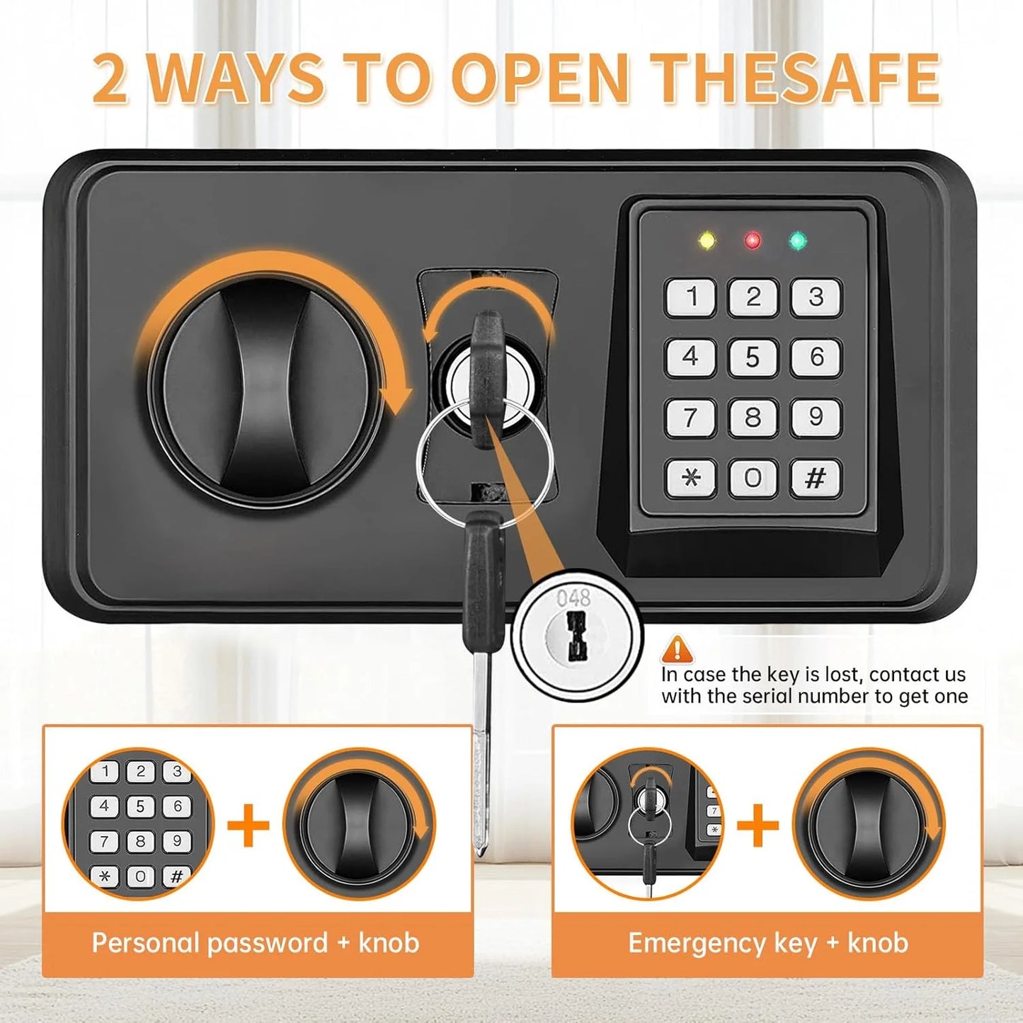 3.0 Cubic Large Fireproof Safe for Home Use - View 6