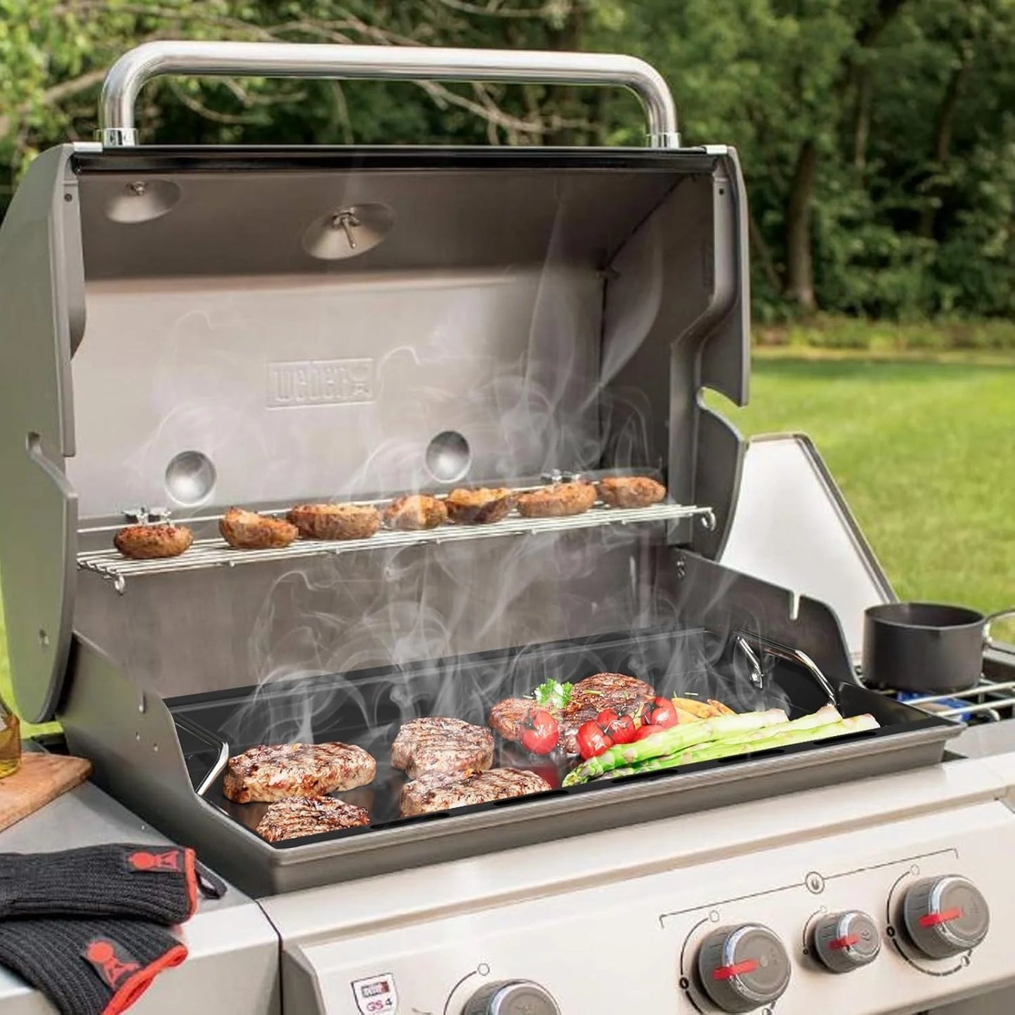 N/A N/A 6789 Full Size Griddle for Weber Genesis II 400 Series Gas Grill, Good Condition condition - View 5