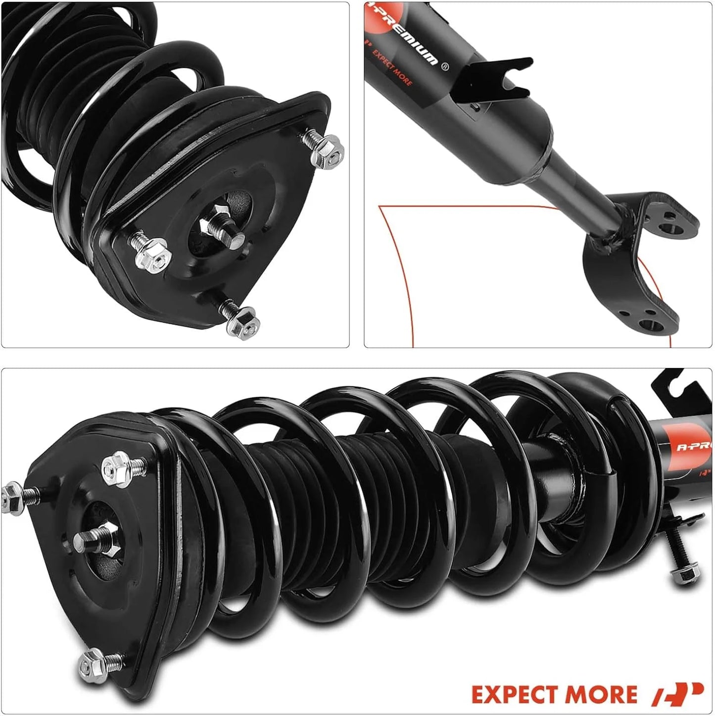 product A-Premium Set (4) Front and Rear Shock Complete Strut & Coil Spring Assembly Compatible with Infiniti G35 2003-2006 Coupe RWD, Good Condition condition - View 9