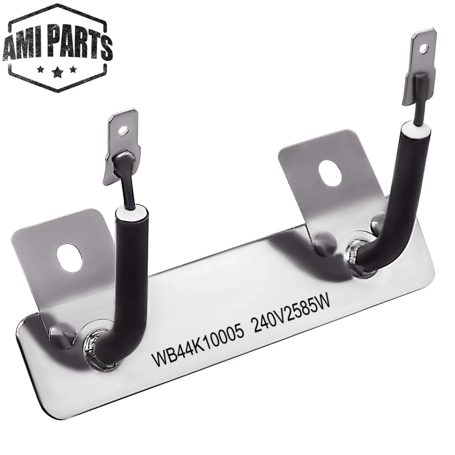 Silver Metal AMI PARTS WB44k10005 Bake Element Replacement Compatible with ge hotPoint Oven Replaces AP2030964, 824269, WB44K10001, AH249238, EA249238, PS249238, Good Condition condition - View 5