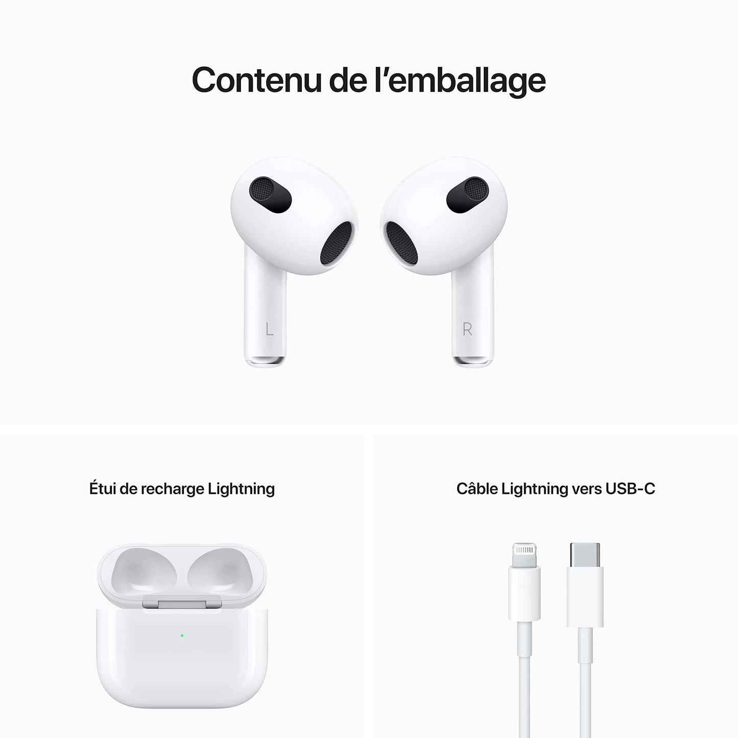 product Apple AirPods with Lightning Charging Case (3rd Generation) (Renewed), Good Condition condition - View 8