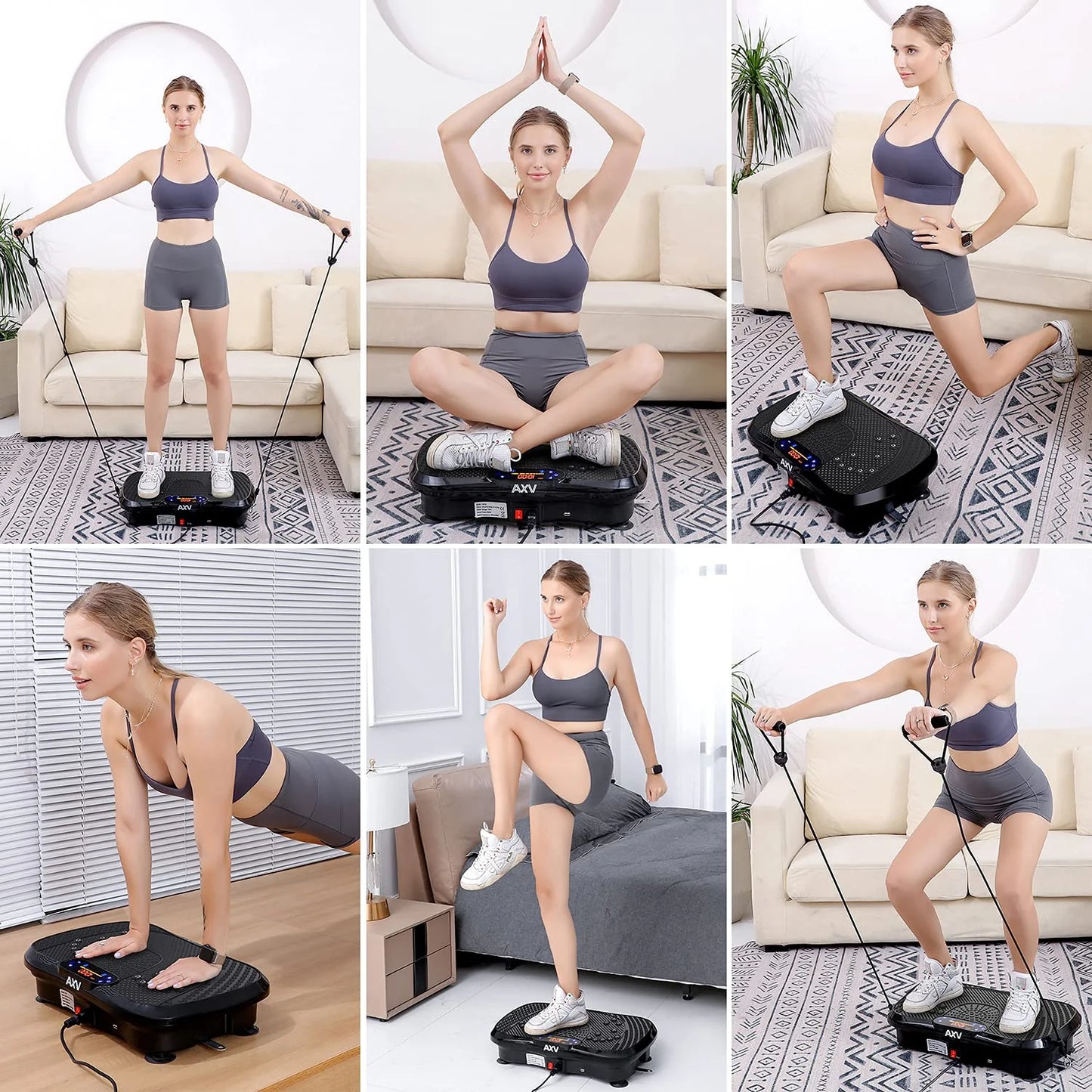 AXV Vibration Plate Fitness Platform Exercise Machine - View 9