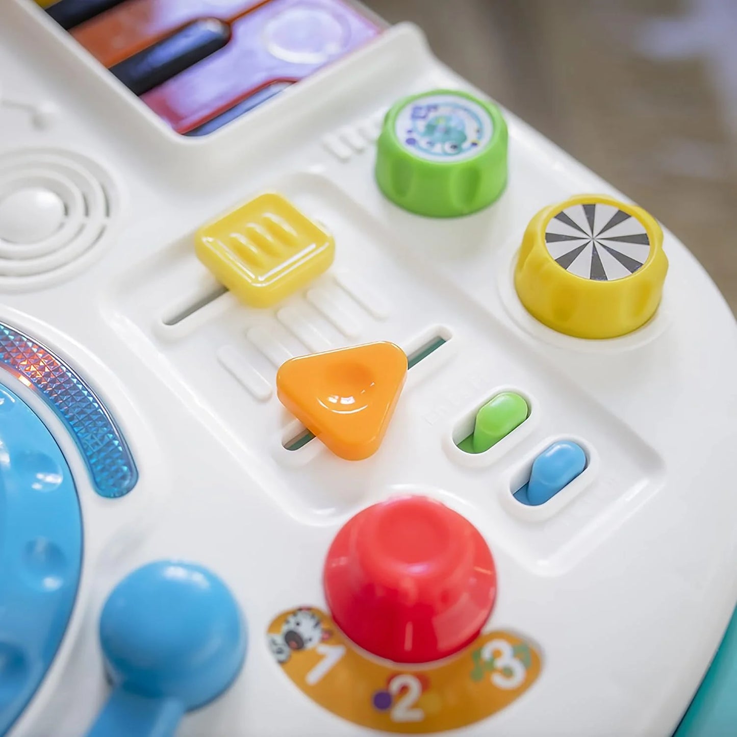 Multi-color Durable plastic Baby Einstein Musical Mix ‘N Roll 4-in-1 Push Walker, Activity Center, Toddler Table & Floor Toy, 100+ Songs & Phrases, DJ Station with Piano, As Is condition - View 12