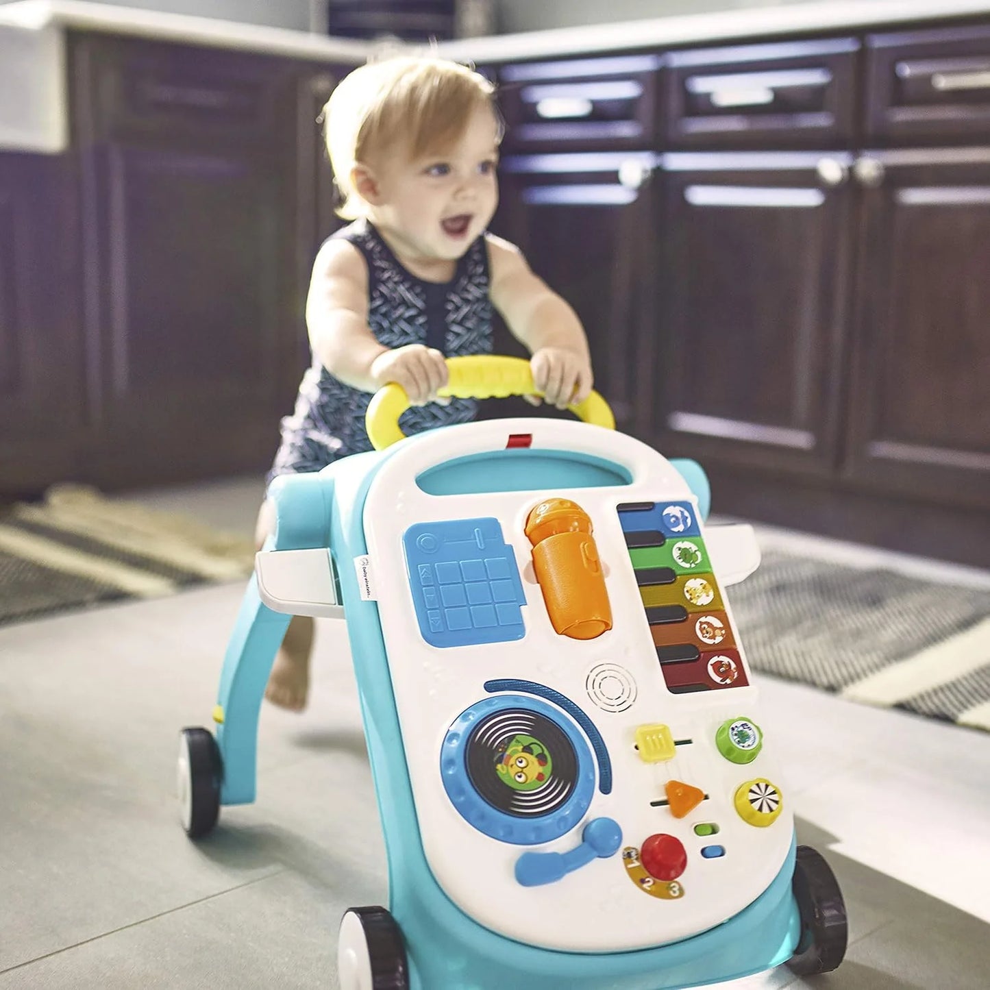 Multi-color Durable plastic Baby Einstein Musical Mix ‘N Roll 4-in-1 Push Walker, Activity Center, Toddler Table & Floor Toy, 100+ Songs & Phrases, DJ Station with Piano, As Is condition - View 15