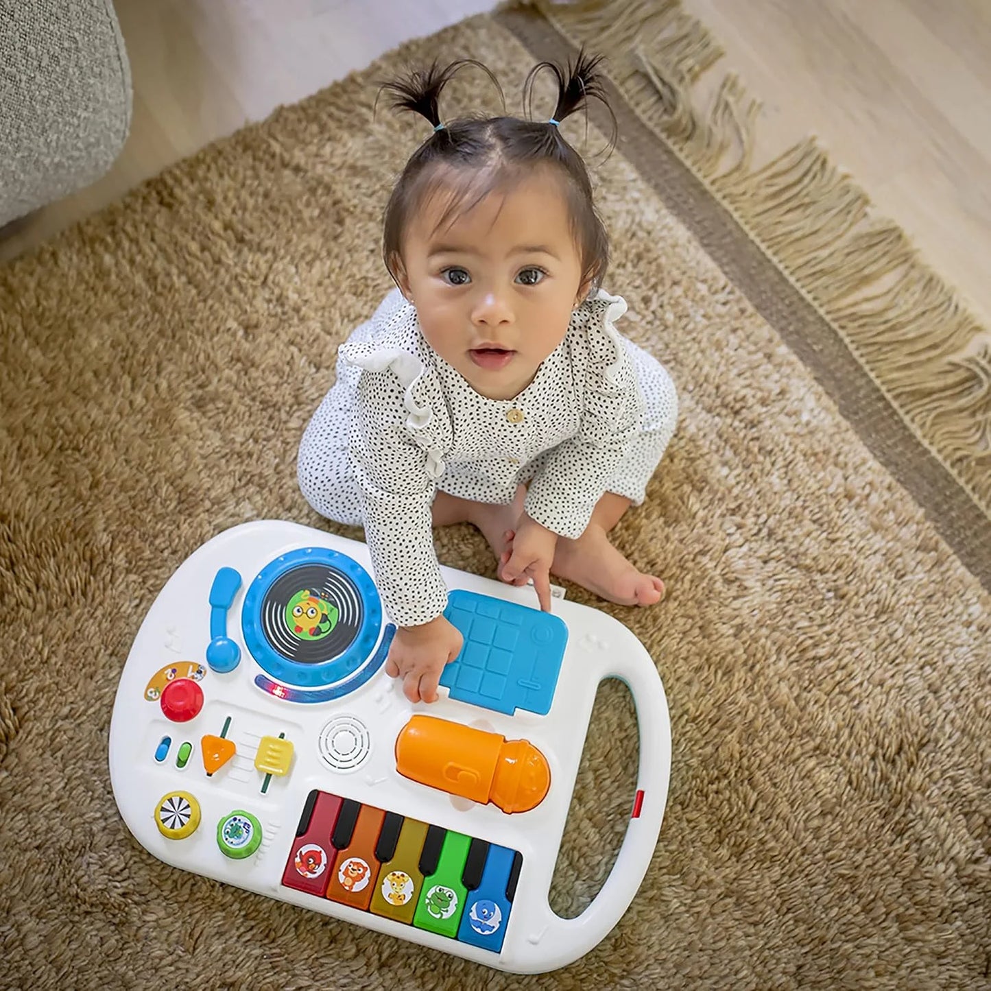 Multi-color Durable plastic Baby Einstein Musical Mix ‘N Roll 4-in-1 Push Walker, Activity Center, Toddler Table & Floor Toy, 100+ Songs & Phrases, DJ Station with Piano, As Is condition - View 16