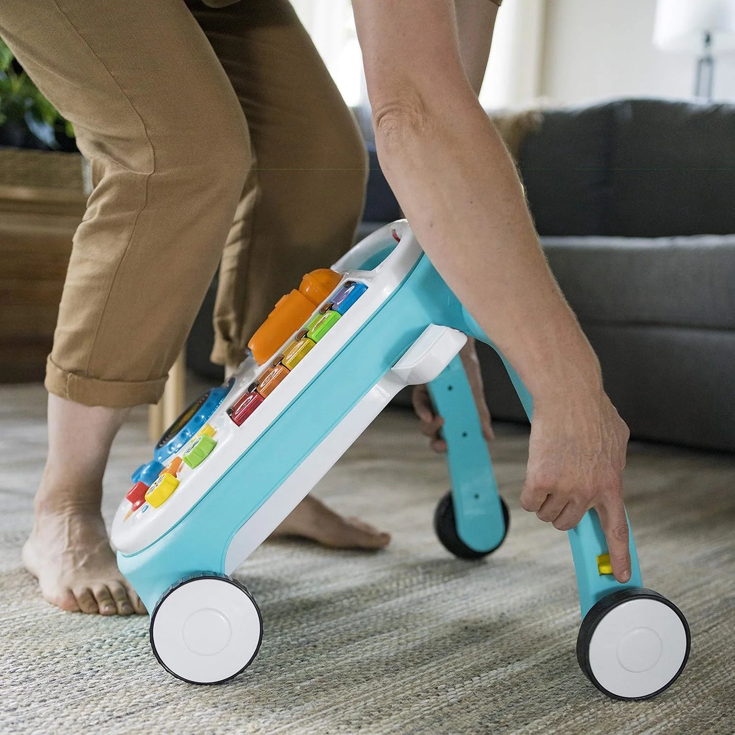 Multi-color Durable plastic Baby Einstein Musical Mix ‘N Roll 4-in-1 Push Walker, Activity Center, Toddler Table & Floor Toy, 100+ Songs & Phrases, DJ Station with Piano, As Is condition - View 20