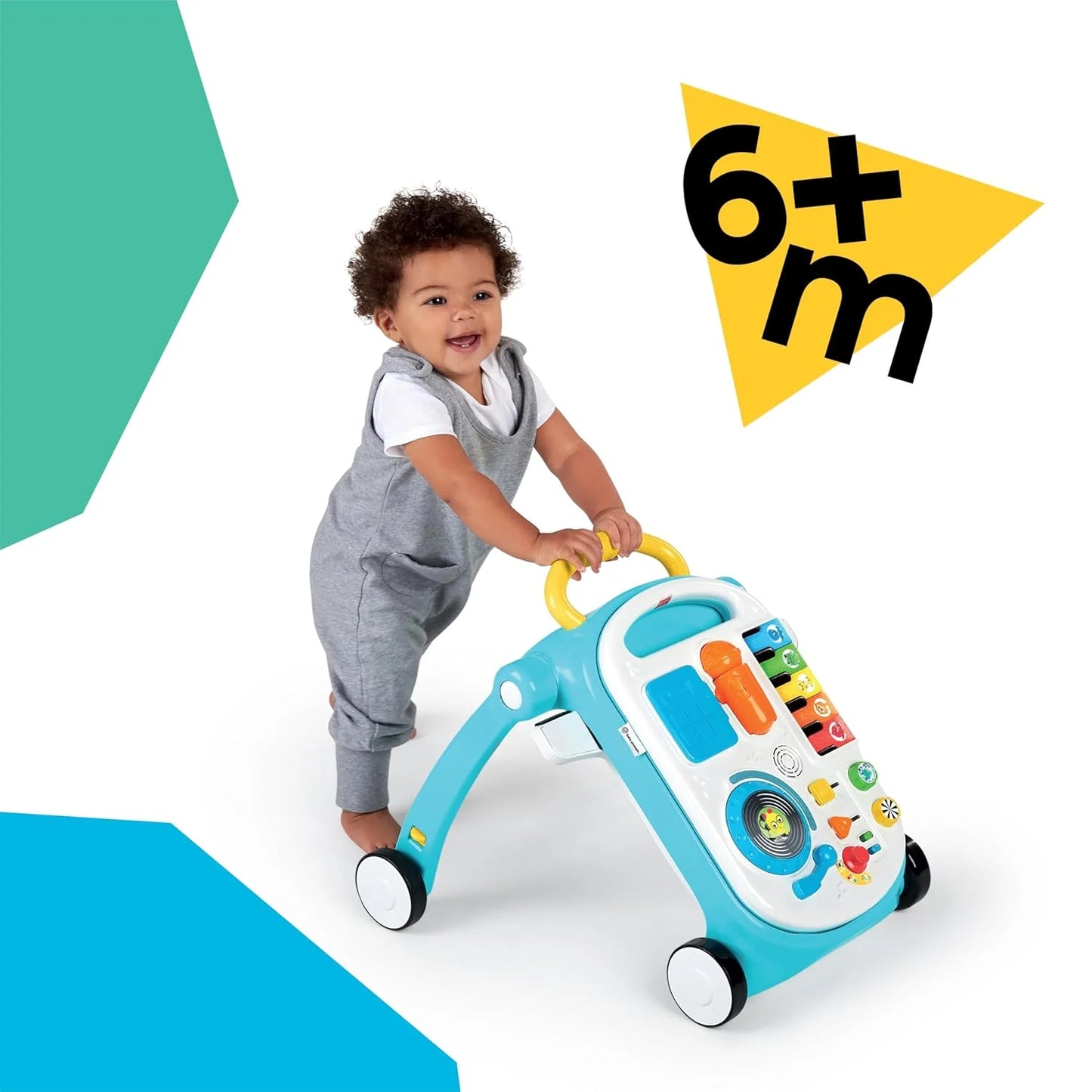 Multi-color Durable plastic Baby Einstein Musical Mix ‘N Roll 4-in-1 Push Walker, Activity Center, Toddler Table & Floor Toy, 100+ Songs & Phrases, DJ Station with Piano, As Is condition - View 4