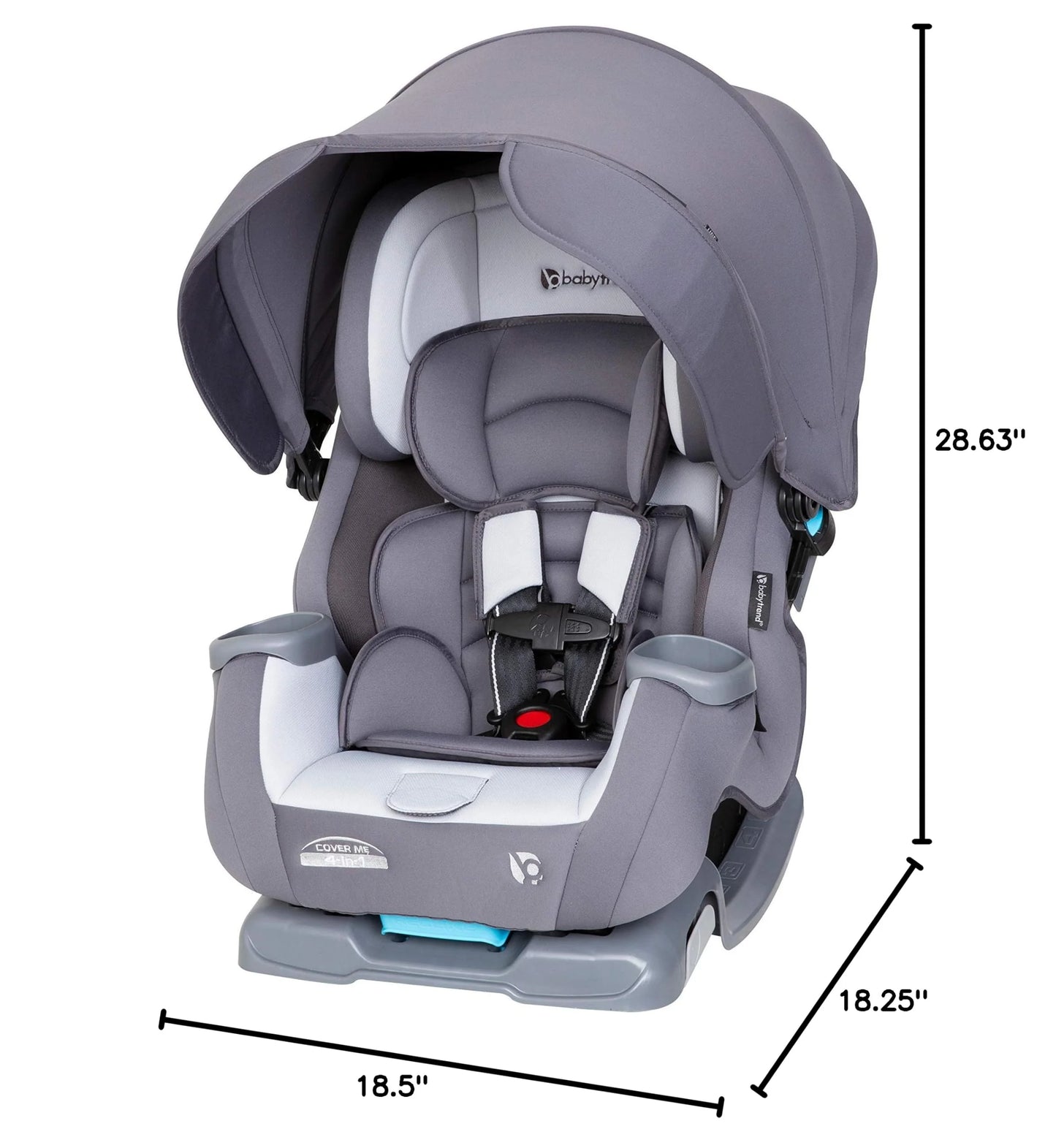 Vespa Plastic, Fabric Baby Trend Cover Me™ 4-in-1 Convertible Car Seat, Vespa, Good Condition condition - View 13