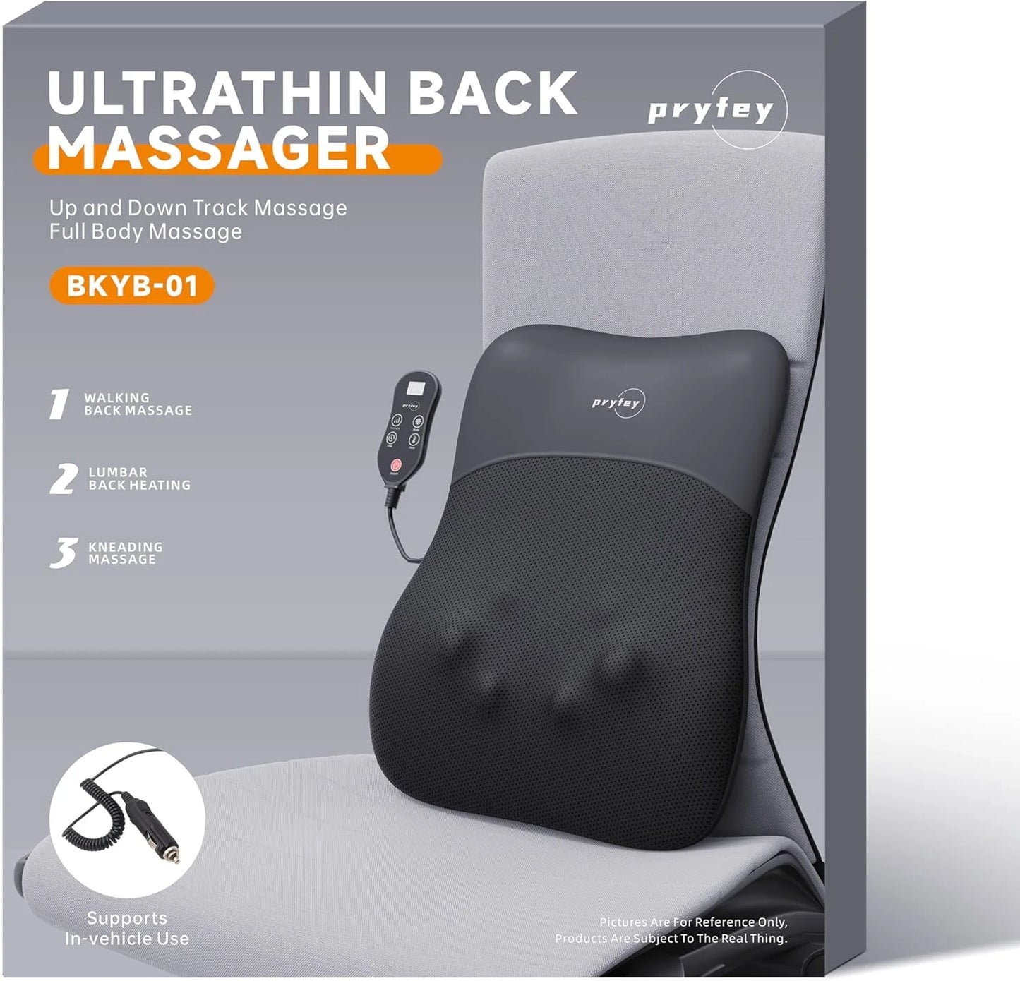 product Back-Massager, Rolling Up and Down Back Massager with Heat 4D Kneading & Red Light Therapy for Pain Relief Deep Tissue, Ultrathin Shoulder Massager Gift for Women Mother's Day Father's Day, Good Condition condition - View 11