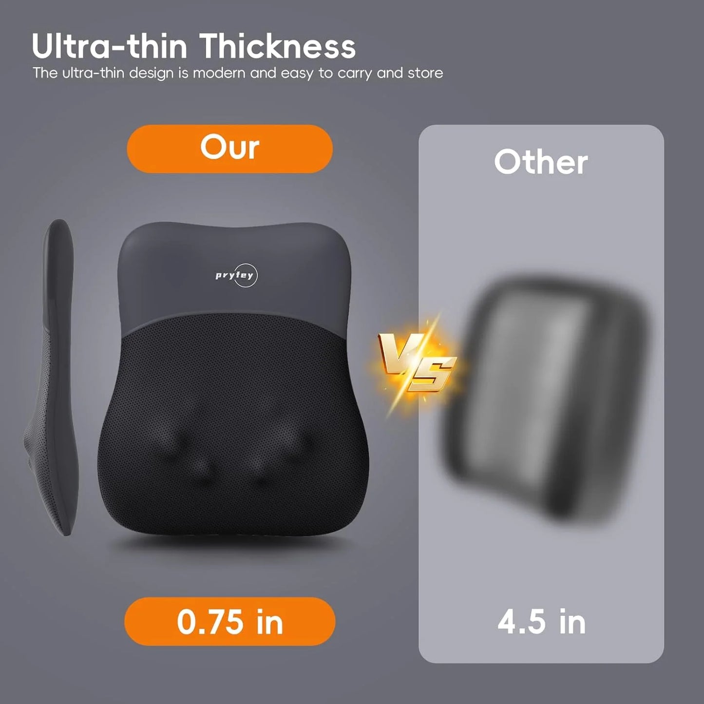 Back Massager with Heat and Red Light Therapy for Pain Relief - View 6
