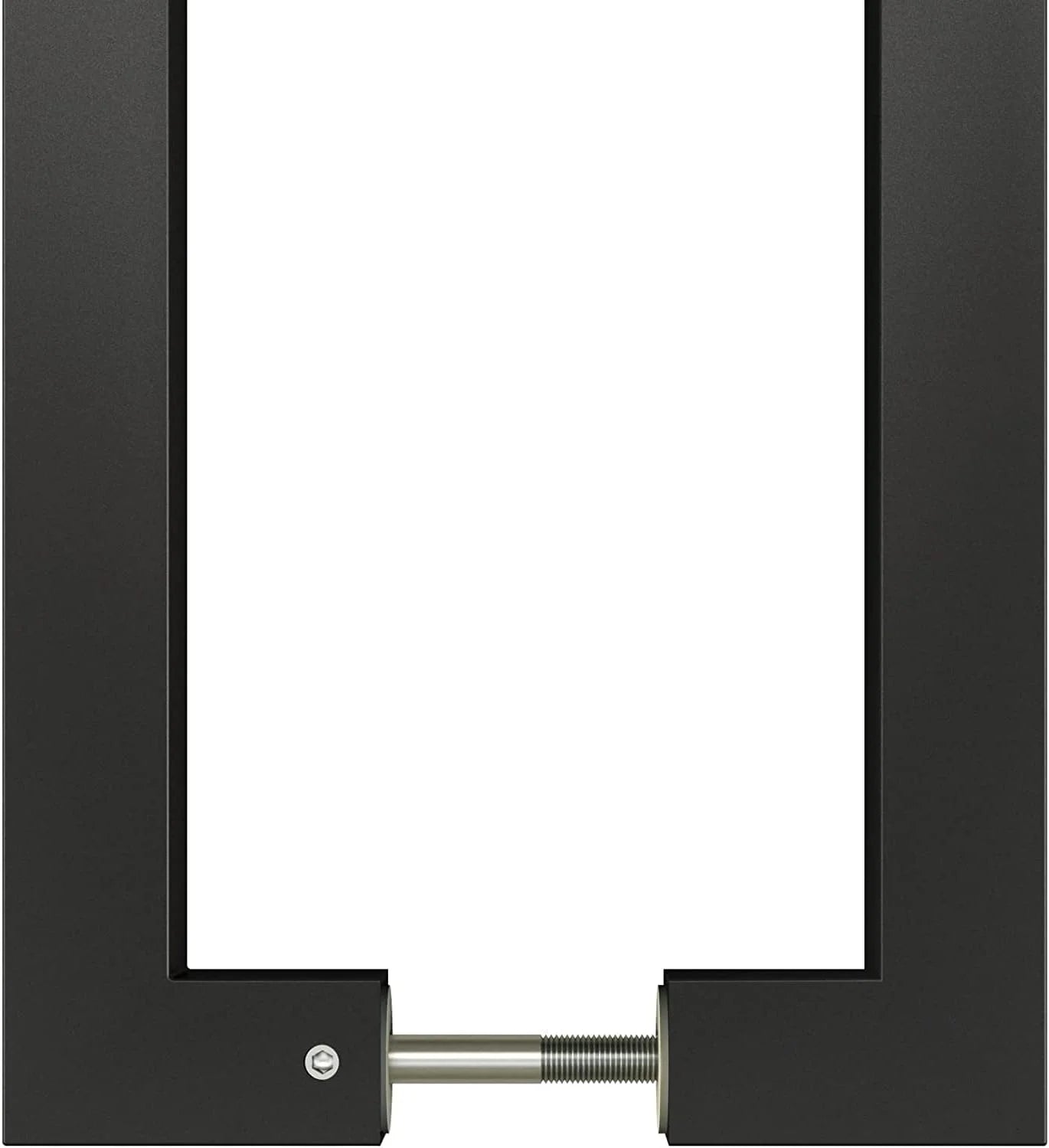 Matte Black Stainless Steel BARNSMITH 24" Barn Door Push Pull Handle, Square Commercial Door Handle, Stainless Steel Rectangular Shape Entrance Entry Office Store Front Garage Handle Pull Set, Matte Black Finish, Good Condition condition - View 9