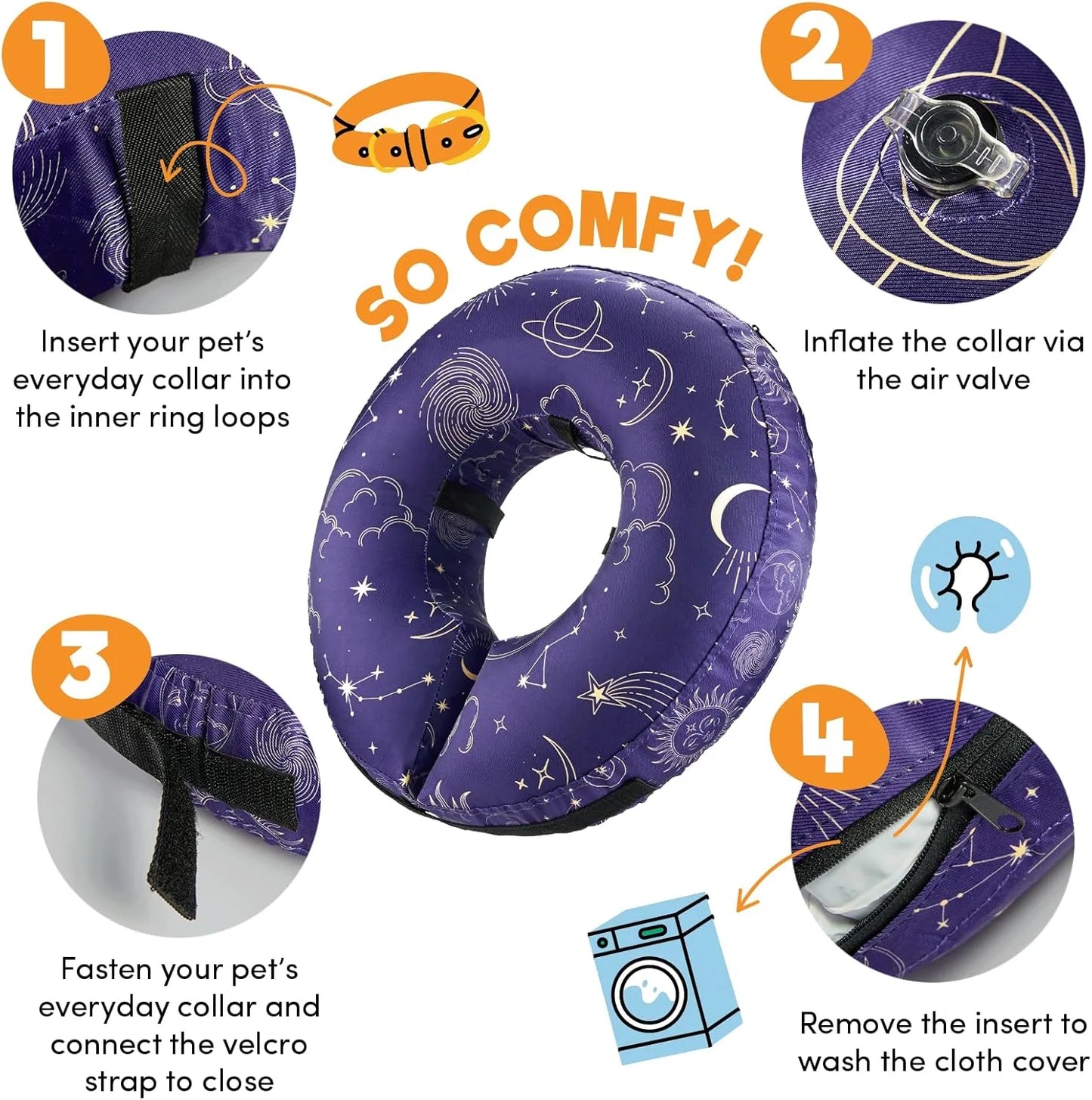 BENCMATE Protective Inflatable Collar for Dogs and Cats - View 6