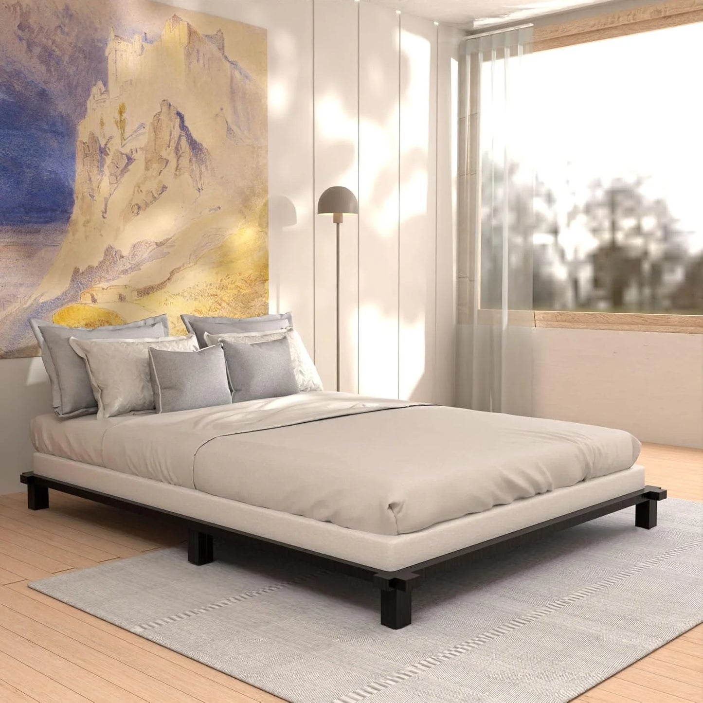 N/A Metal Frame with Fabric Cover Box Spring Queen 3 INCH,Queen Size Box Spring ONLY,Metal Frame with Fabric Cover,Easy Assembly,Noise Free 3 Inch Queen, As Is condition - View 7