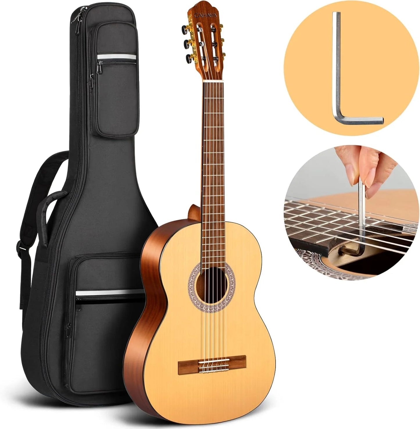 CAHAYA Classical Guitar Beginner Kit - View 1