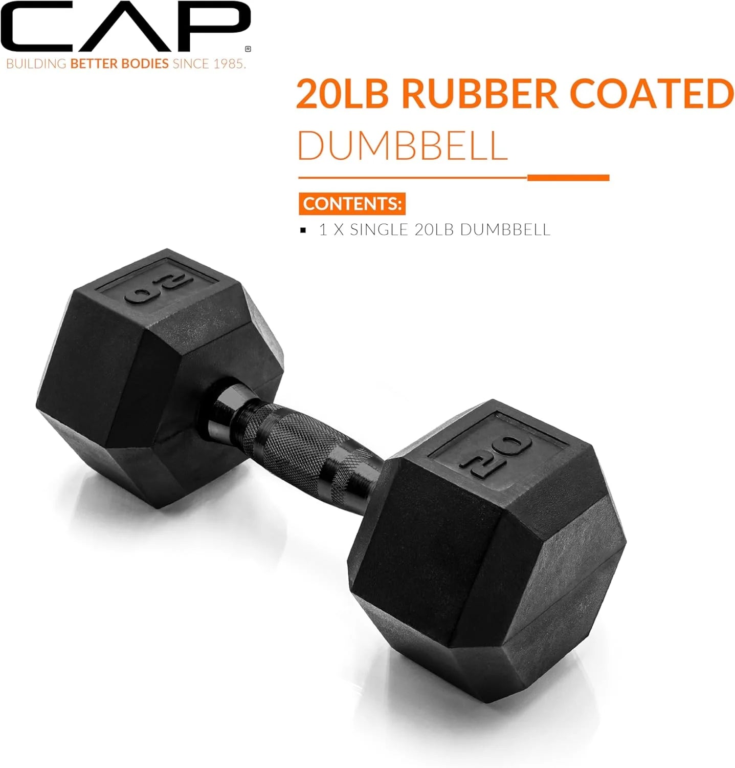 CAP Barbell Coated Hex Dumbbell Weight - View 5