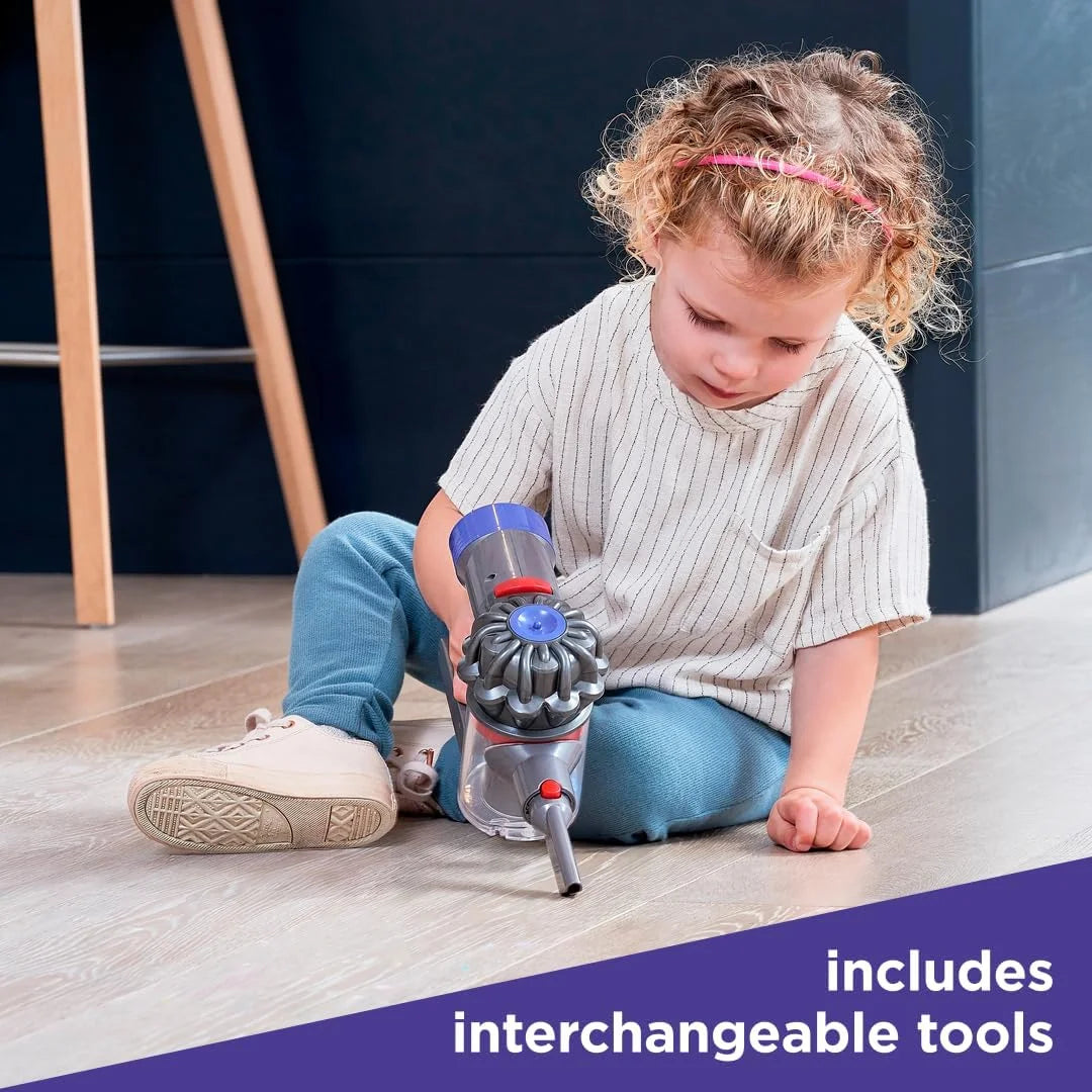 Purple, Orange Plastic Casdon Dyson Cordless Vacuum Interactive & Officially Licensed Toy Dyson Vacuum For Children Aged 3+ Realistic Role-Play Fun, Purple and Orange, As Is condition - View 8