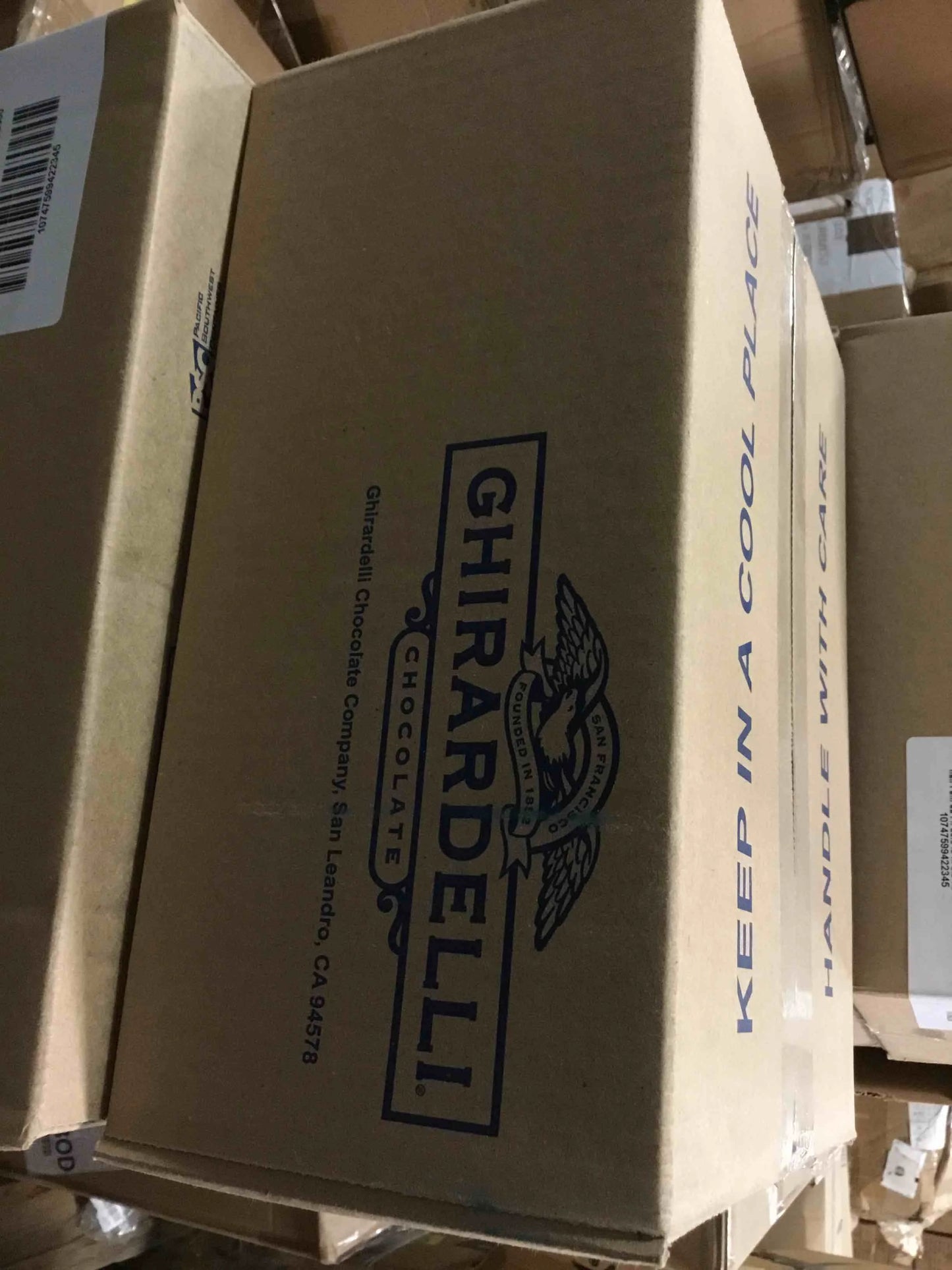 Ghirardelli Christmas Milk Chocolate Mint Cookie Squares - View 3