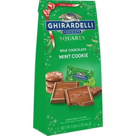 Ghirardelli Christmas Milk Chocolate Mint Cookie Squares - View 4