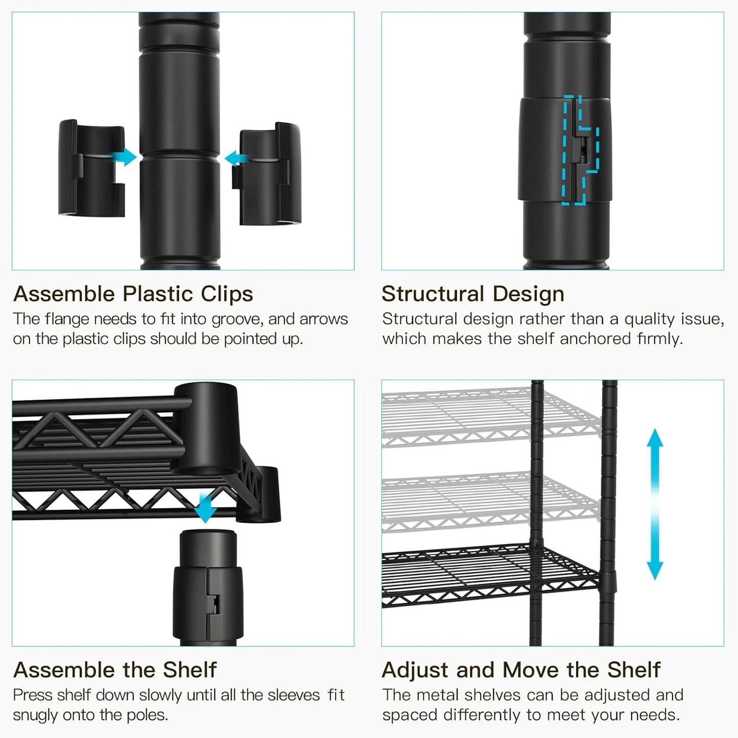 P1C Rolling Closet Rack with Cover - View 7