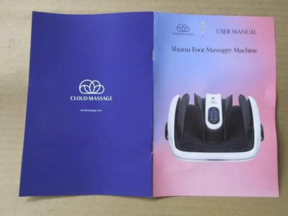 Various Plastic, Fabric Cloud Massage Shiatsu Foot Massager with Heat, Deep Kneading Therapy for Pain Relief, Circulation, Post-Activity Relaxation – Valentine Gift for Plantar Fasciitis, Neuropathy, and Arthritis Relief, Good Condition condition - View 10