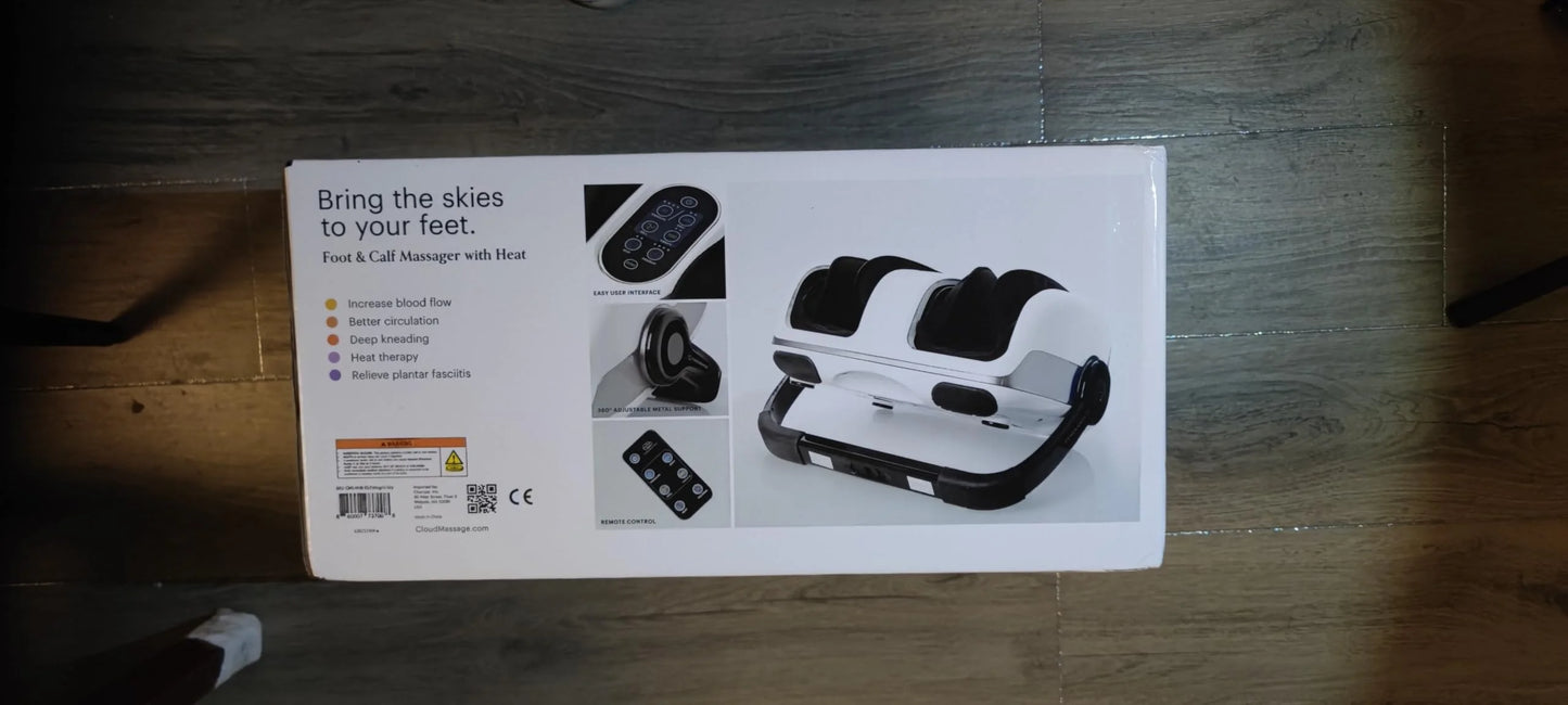 Various Plastic, Fabric Cloud Massage Shiatsu Foot Massager with Heat, Deep Kneading Therapy for Pain Relief, Circulation, Post-Activity Relaxation – Valentine Gift for Plantar Fasciitis, Neuropathy, and Arthritis Relief, Good Condition condition - View 16