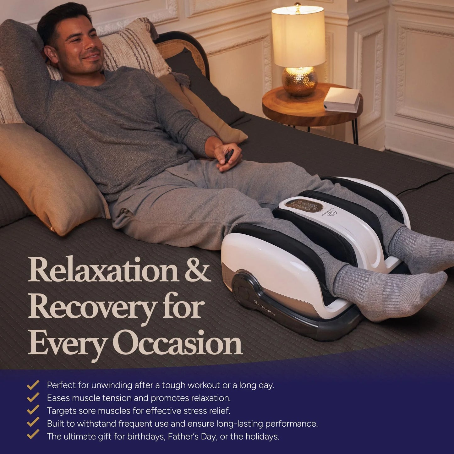 Various Plastic, Fabric Cloud Massage Shiatsu Foot Massager with Heat, Deep Kneading Therapy for Pain Relief, Circulation, Post-Activity Relaxation – Valentine Gift for Plantar Fasciitis, Neuropathy, and Arthritis Relief, Good Condition condition - View 3