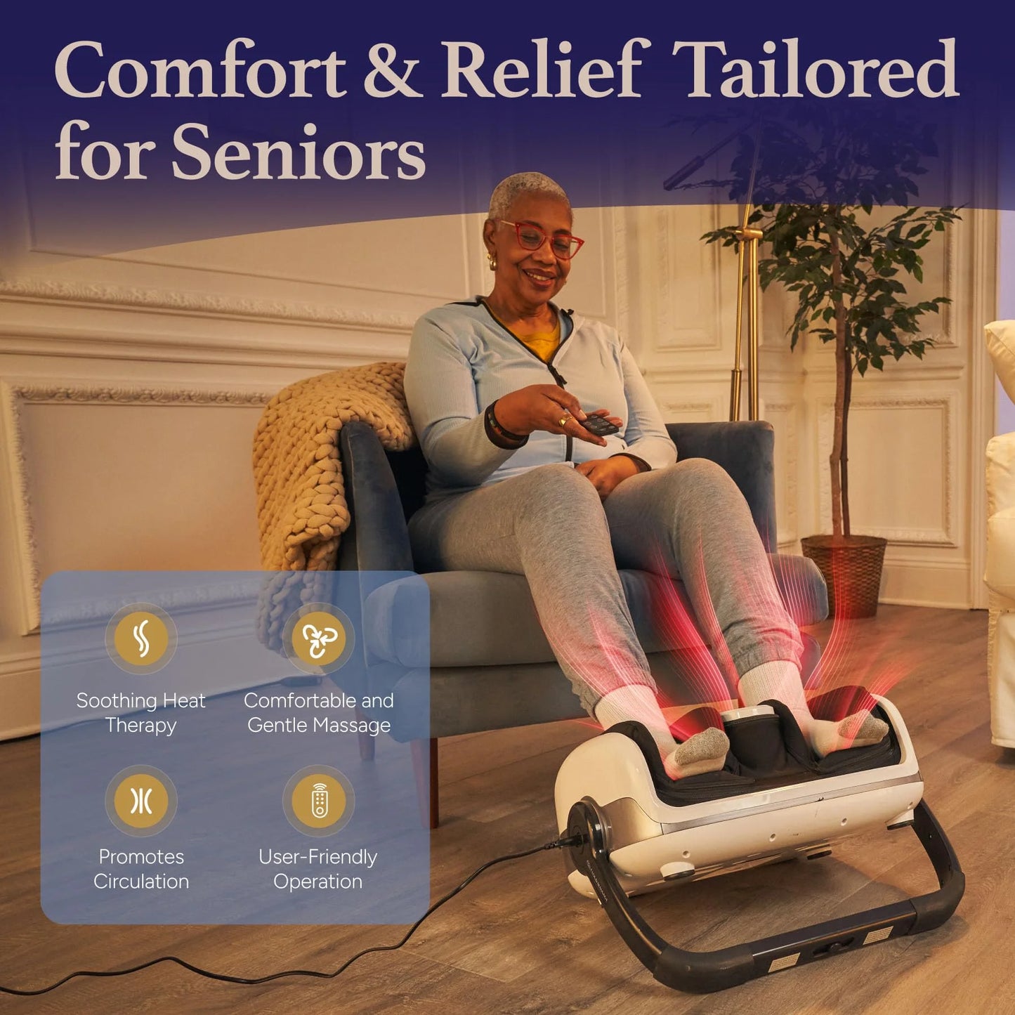 Various Plastic, Fabric Cloud Massage Shiatsu Foot Massager with Heat, Deep Kneading Therapy for Pain Relief, Circulation, Post-Activity Relaxation – Valentine Gift for Plantar Fasciitis, Neuropathy, and Arthritis Relief, Good Condition condition - View 4