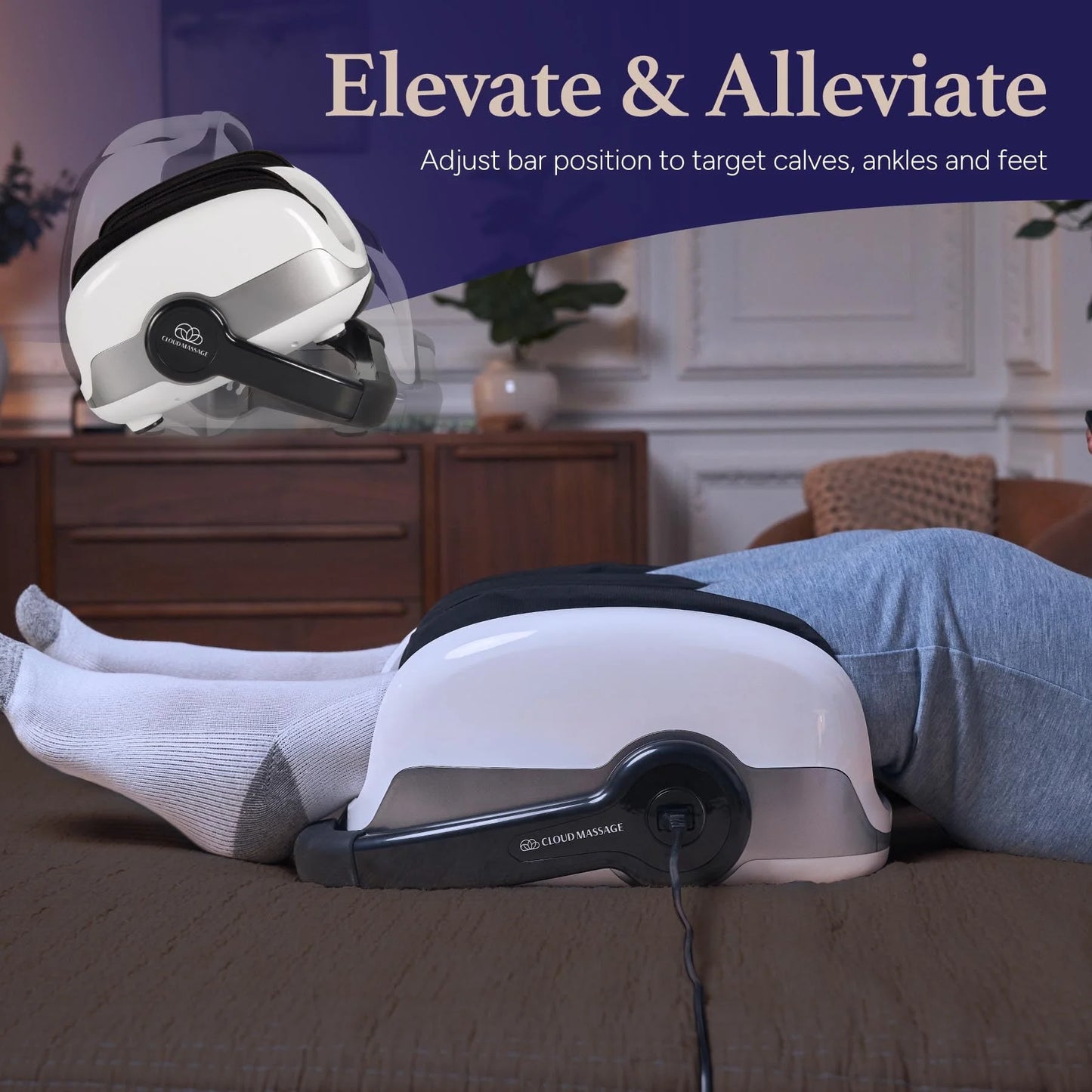 Various Plastic, Fabric Cloud Massage Shiatsu Foot Massager with Heat, Deep Kneading Therapy for Pain Relief, Circulation, Post-Activity Relaxation – Valentine Gift for Plantar Fasciitis, Neuropathy, and Arthritis Relief, Good Condition condition - View 7