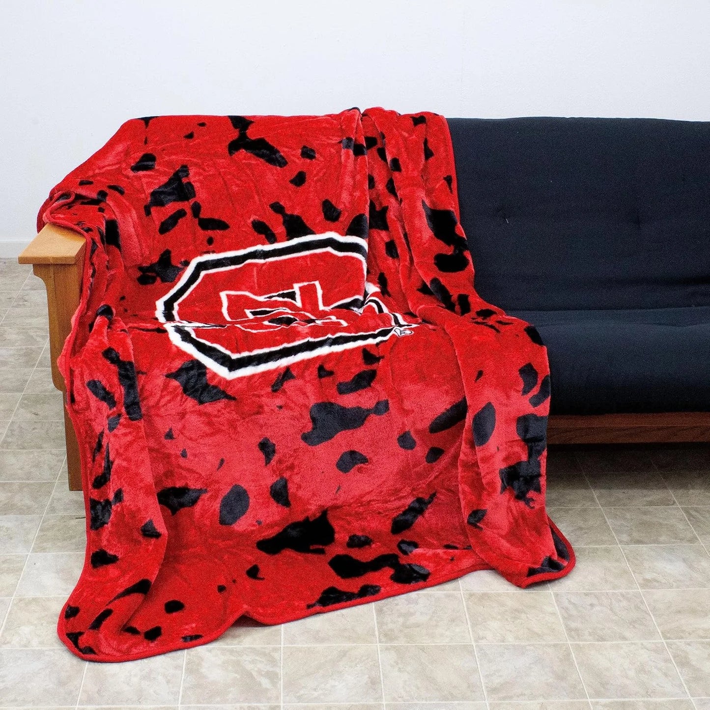 NC State Wolfpack Soft and Warm Huge Raschel Throw Blanket - View 4