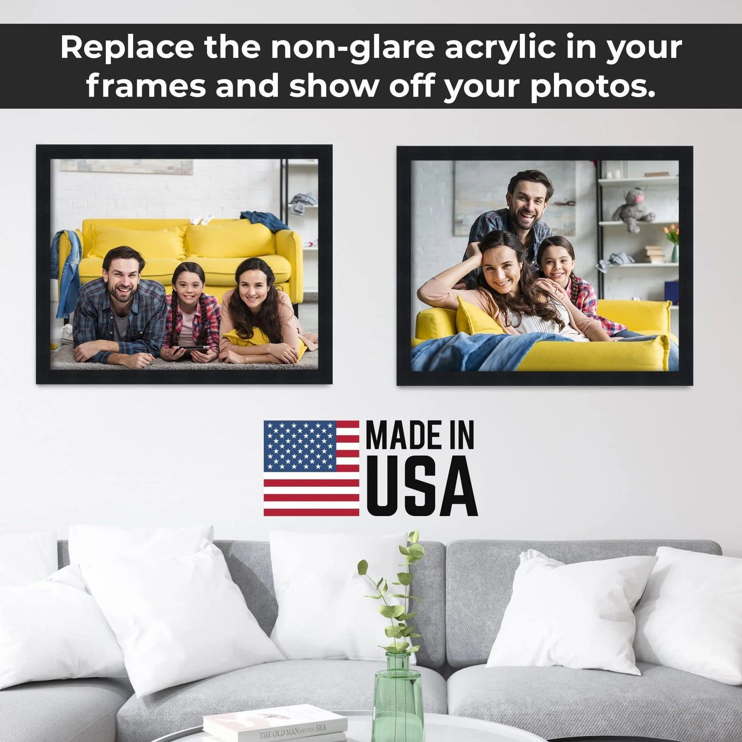 Clear Acrylic CountryArtHouse Non-Glare Acrylic Replacement for 16x20 Picture Frame, Brand New condition - View 8