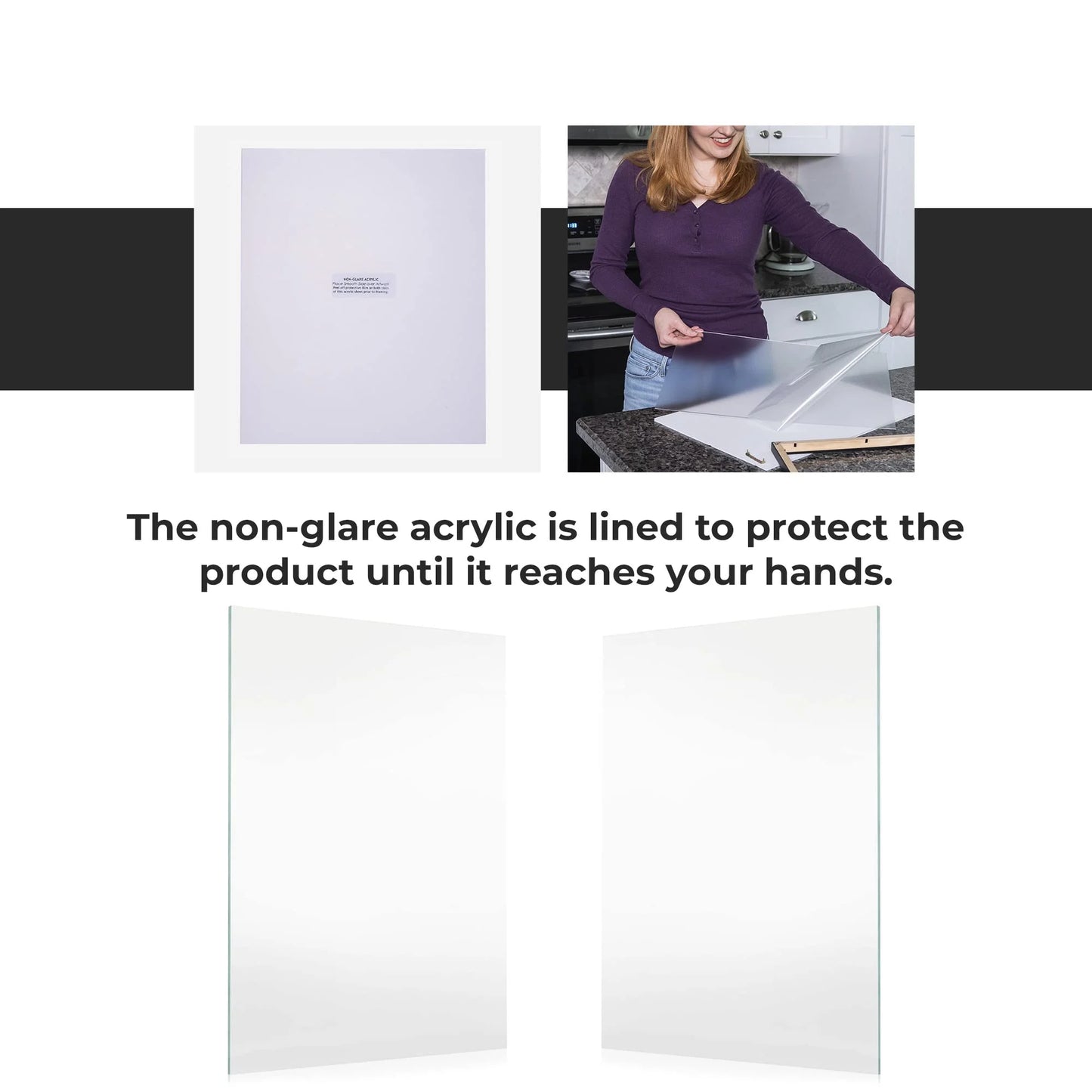 Clear Acrylic CountryArtHouse Non-Glare Acrylic Replacement for 16x20 Picture Frame, Brand New condition - View 9