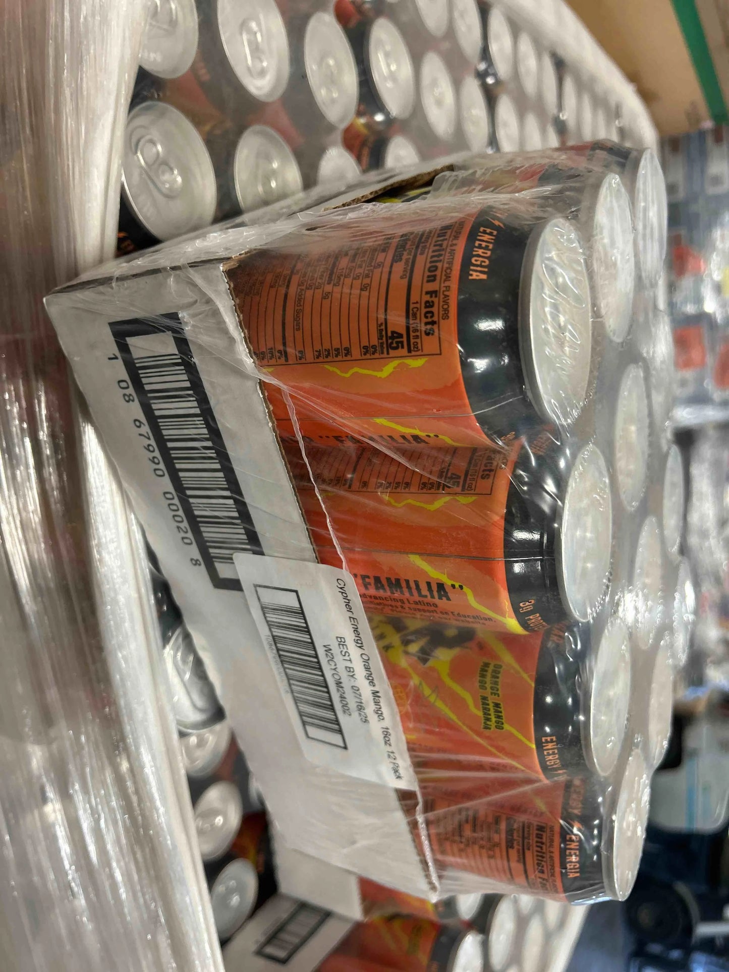 Cypher Orange Mango Zero Sugar Energy Drink - 12-Pack, 16 oz Cans - View 2