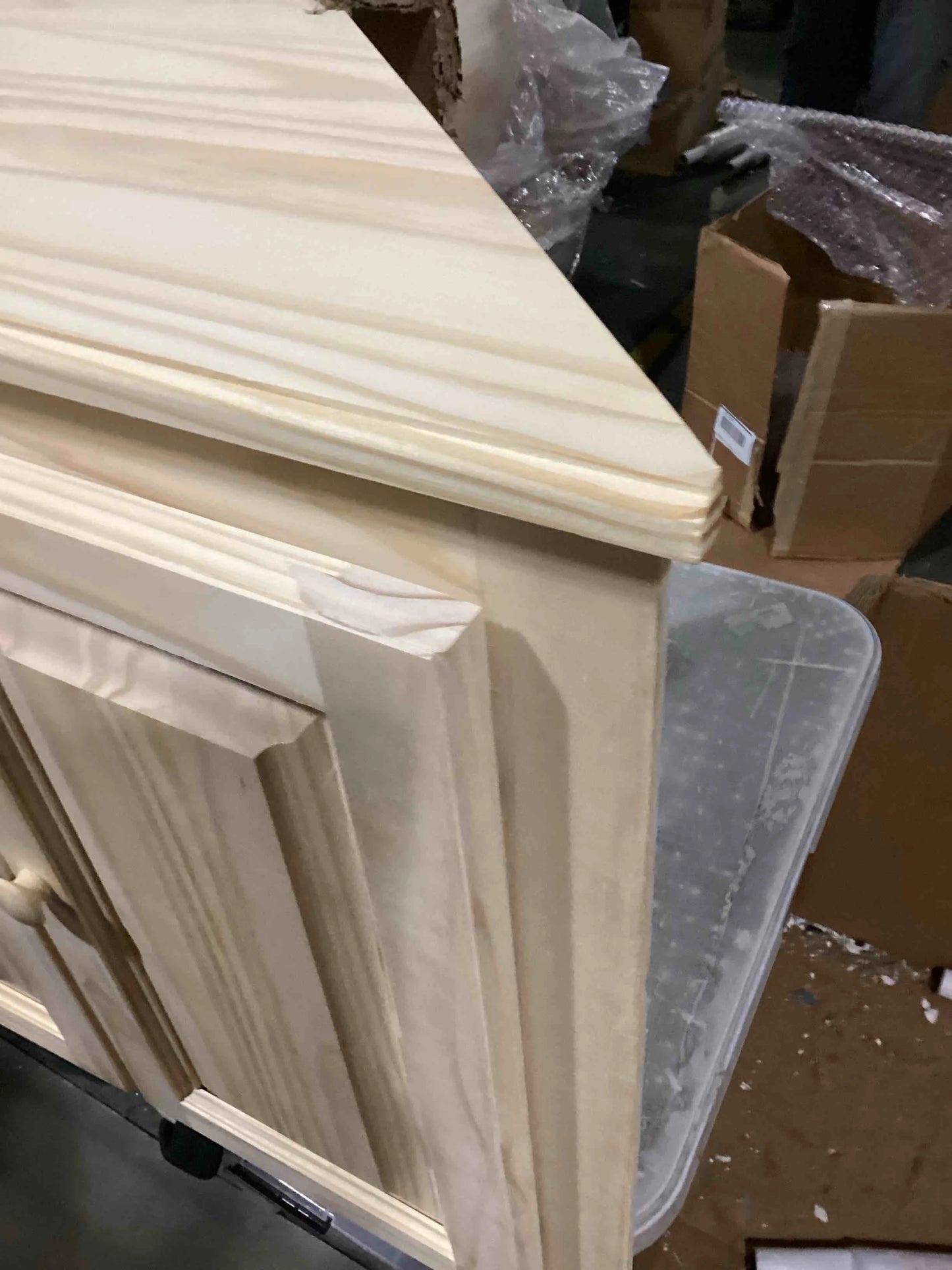 Haelynn 33'' H Solid Wood 2-Door Corner Cabinet in Unfinished - View 5