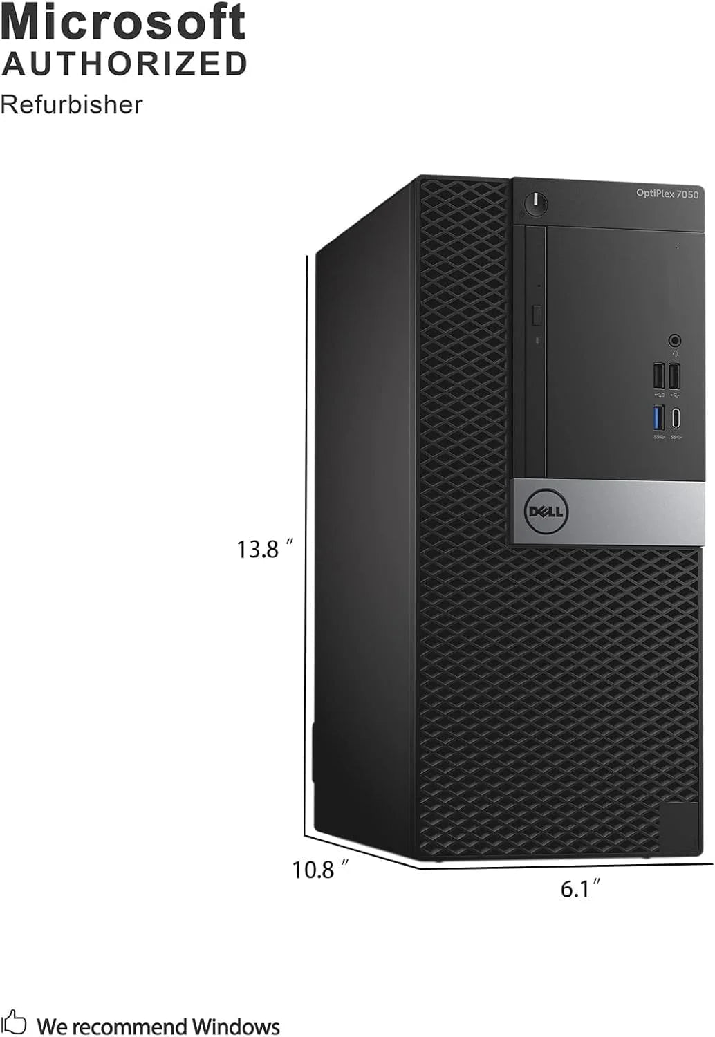 Dell 7050 Mini Tower Desktop Intel i7-7700 - View 5