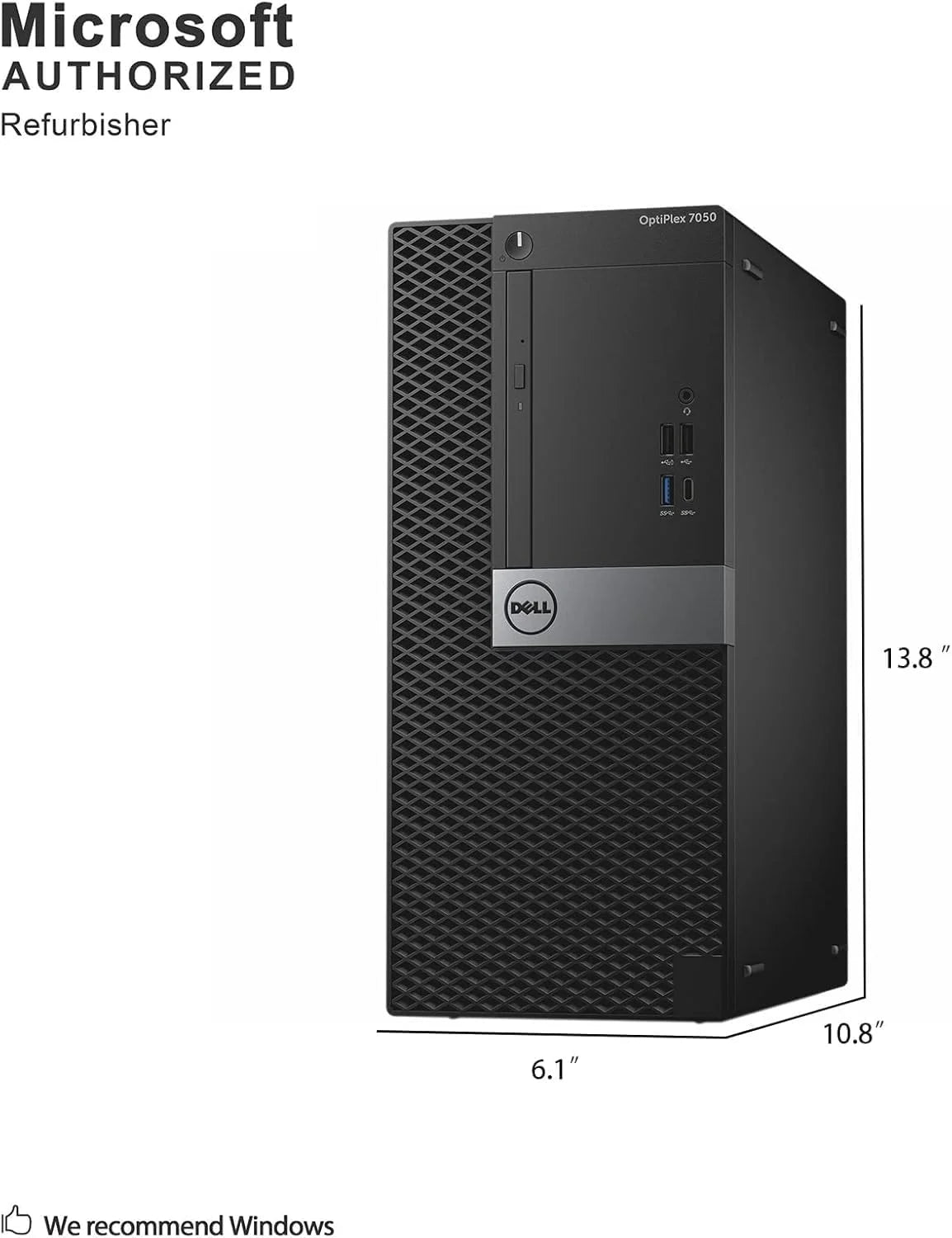 Dell 7050 Mini Tower Desktop Intel i7-7700 - View 6