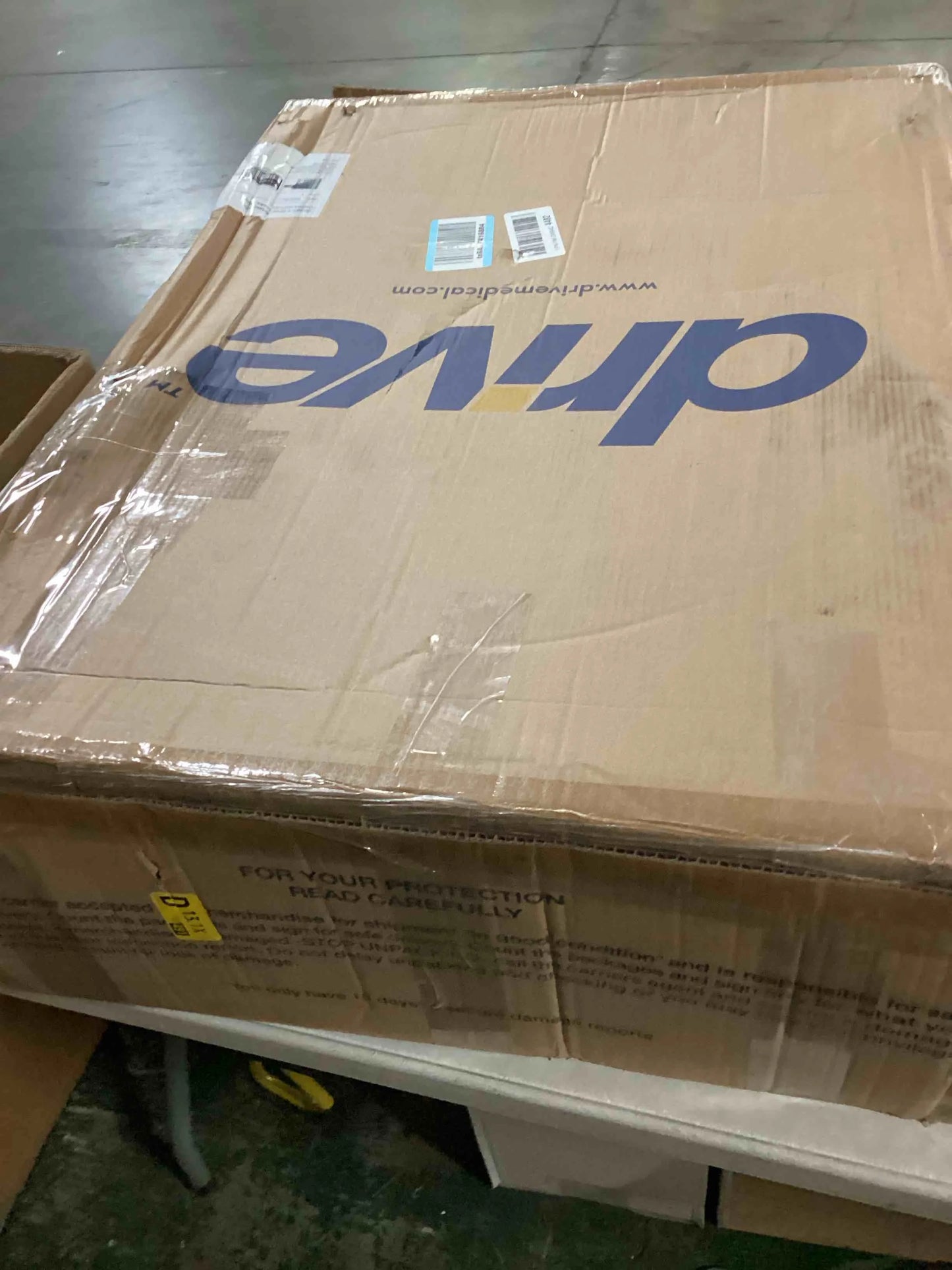 Blue Steel Drive Medical 10257BL-1 4 Wheel Rollator Walker With Seat, Steel Rolling Walker, Height Adjustable, 7.5" Wheels, Removable Back Support, 300 Pound Weight Capacity, Blue, Good Condition condition - View 2