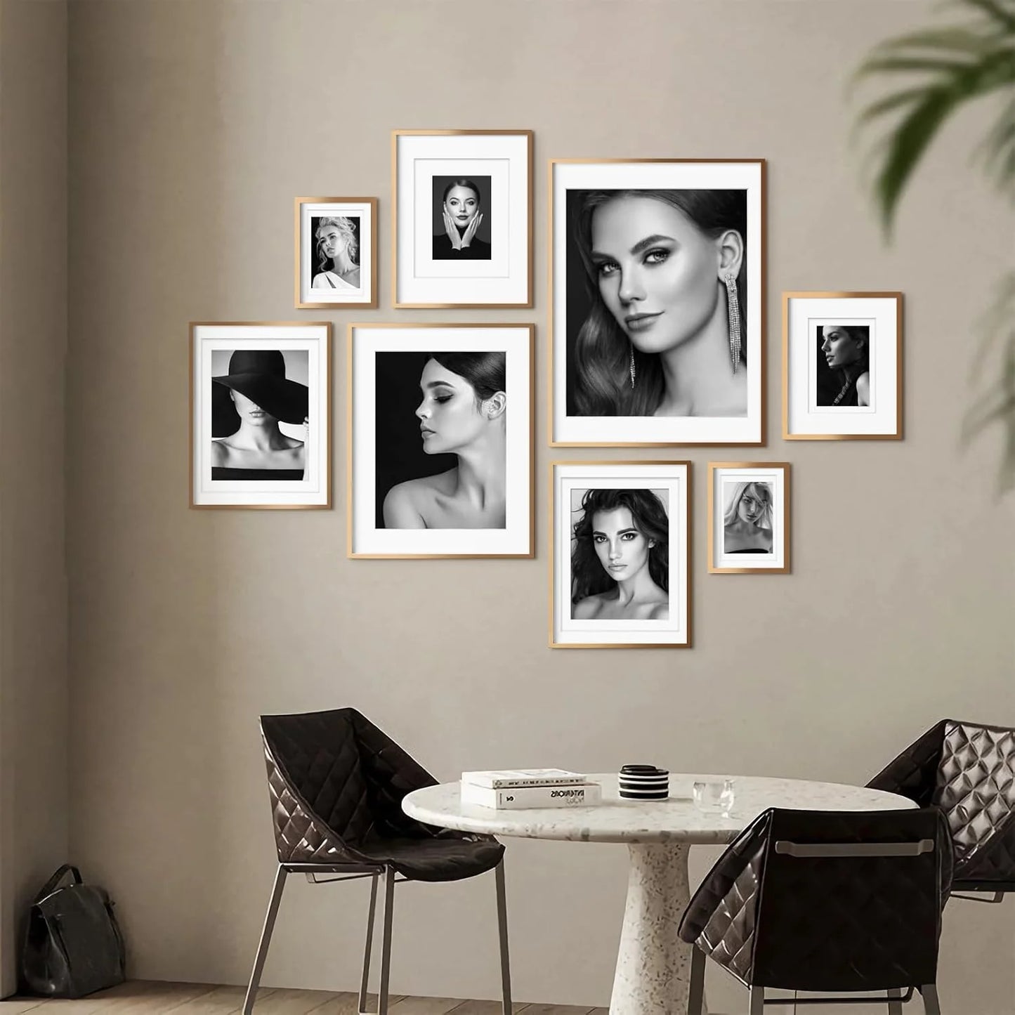 Gold Aluminum Egofine 16x20 Aluminum Picture Frame Display with Mat for 12x16 or 16x20 without Mat, Metal Poster Frame Covered by Plexiglass for Wall Mounting Horizontally and Vertically, 1 Pack, Gold, Brand New condition - View 7