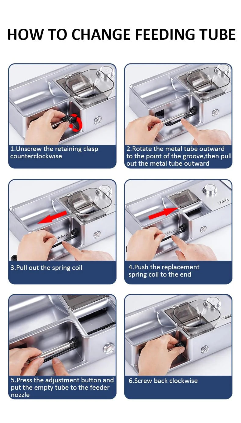 Silver Metal, Plastic Electric Cigarette Injector Machine Cigarette Rolling Machine Automatic Portable for Slim 100s/King/Regular Size Tubes (Silver), Good Condition condition - View 10