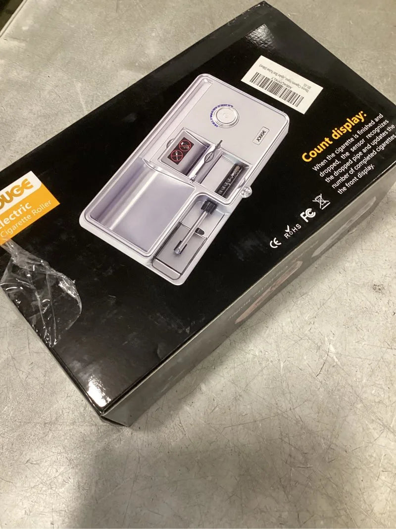 Silver Metal, Plastic Electric Cigarette Injector Machine Cigarette Rolling Machine Automatic Portable for Slim 100s/King/Regular Size Tubes (Silver), Good Condition condition - View 3