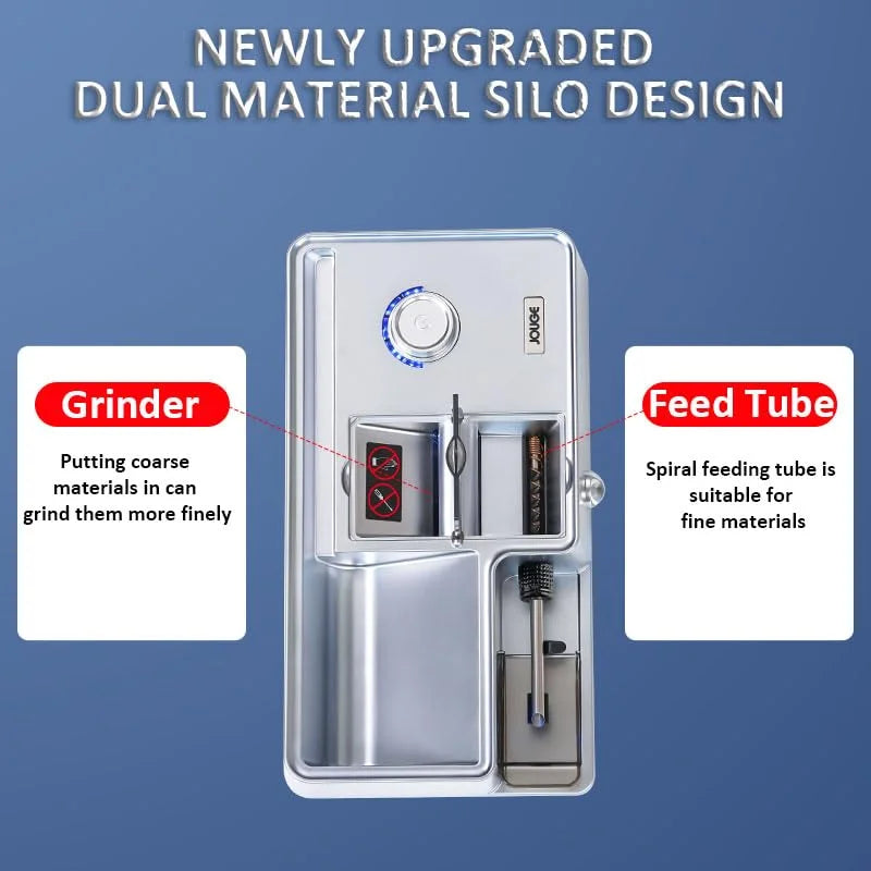 Silver Metal, Plastic Electric Cigarette Injector Machine Cigarette Rolling Machine Automatic Portable for Slim 100s/King/Regular Size Tubes (Silver), Good Condition condition - View 6