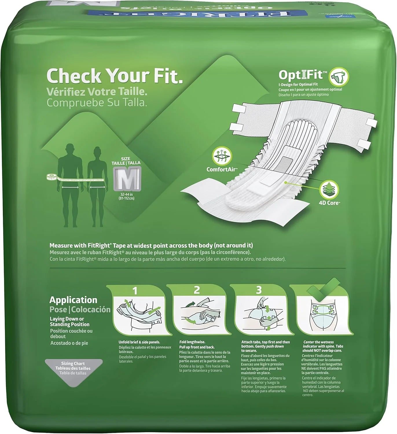 FitRight OptiFit Extra Adult Briefs - View 4